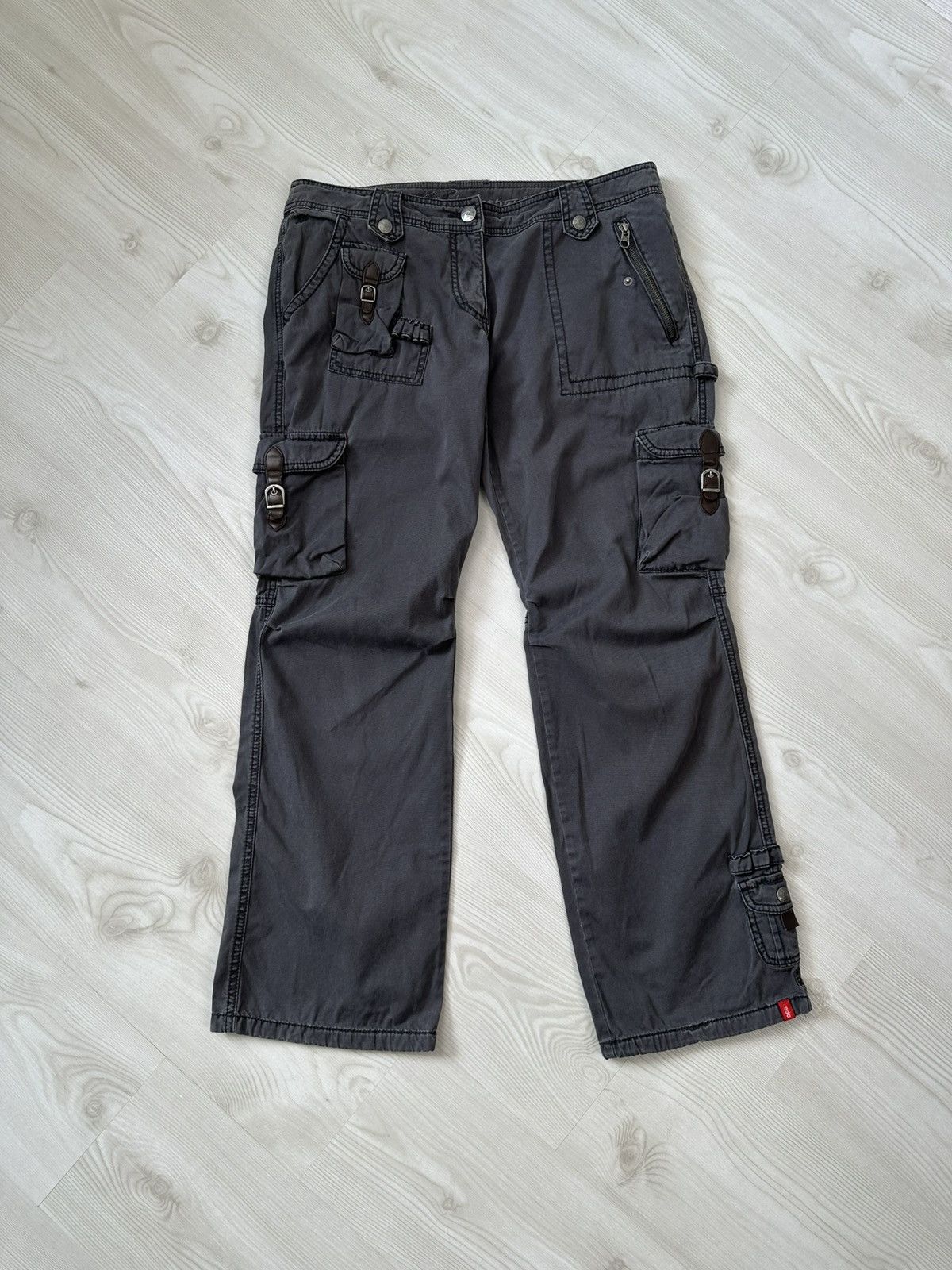 14th Addiction × Japanese Brand Vintage Y2k Cargo Pants Balenciaga Style Streetwear Size 30" / US 8 / IT 44 - 1 Thumbnail