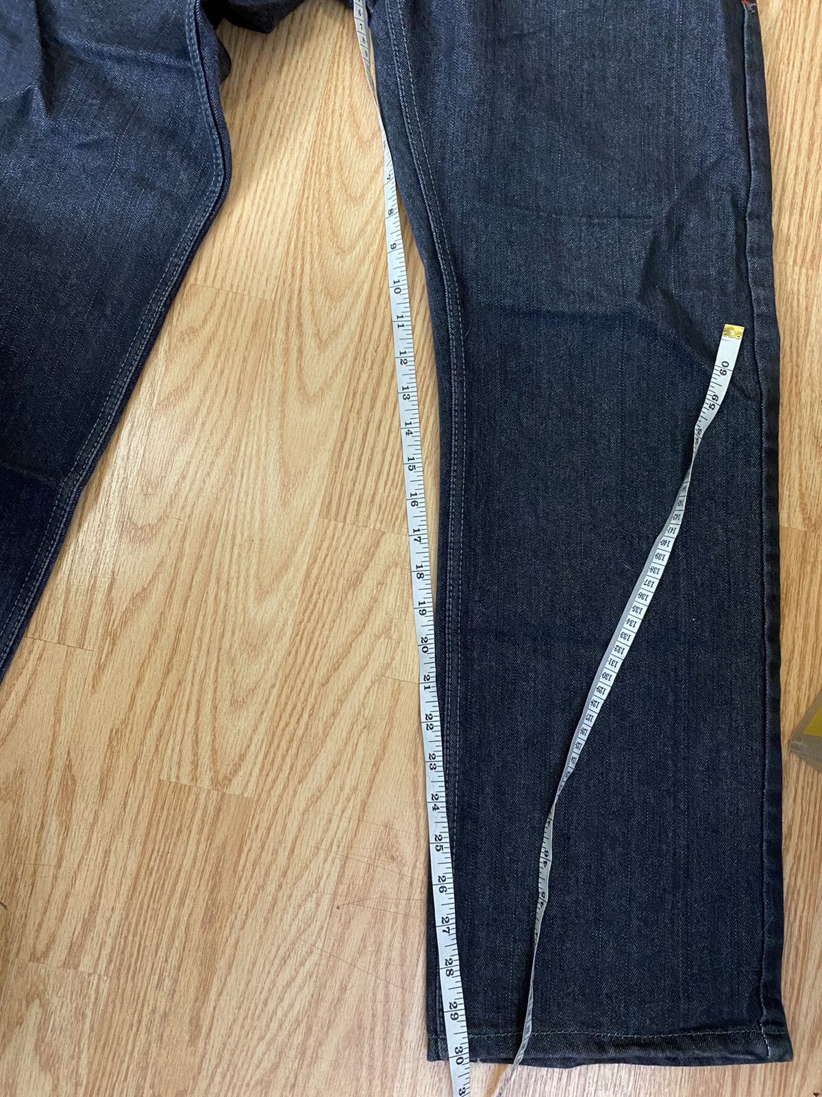 Enyce Vintage Enyce Black Selvedge Denim Jeans Embroidered y2k Size US 32 / EU 48 - 9 Thumbnail