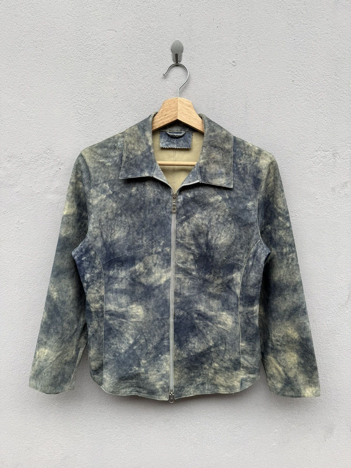 Japanese Brand 💥RARE💥 Corvo Bianco x Robrik Donna Lamb Skin Abstract Jacket Size S / US 4 / IT 40 - 1 Thumbnail