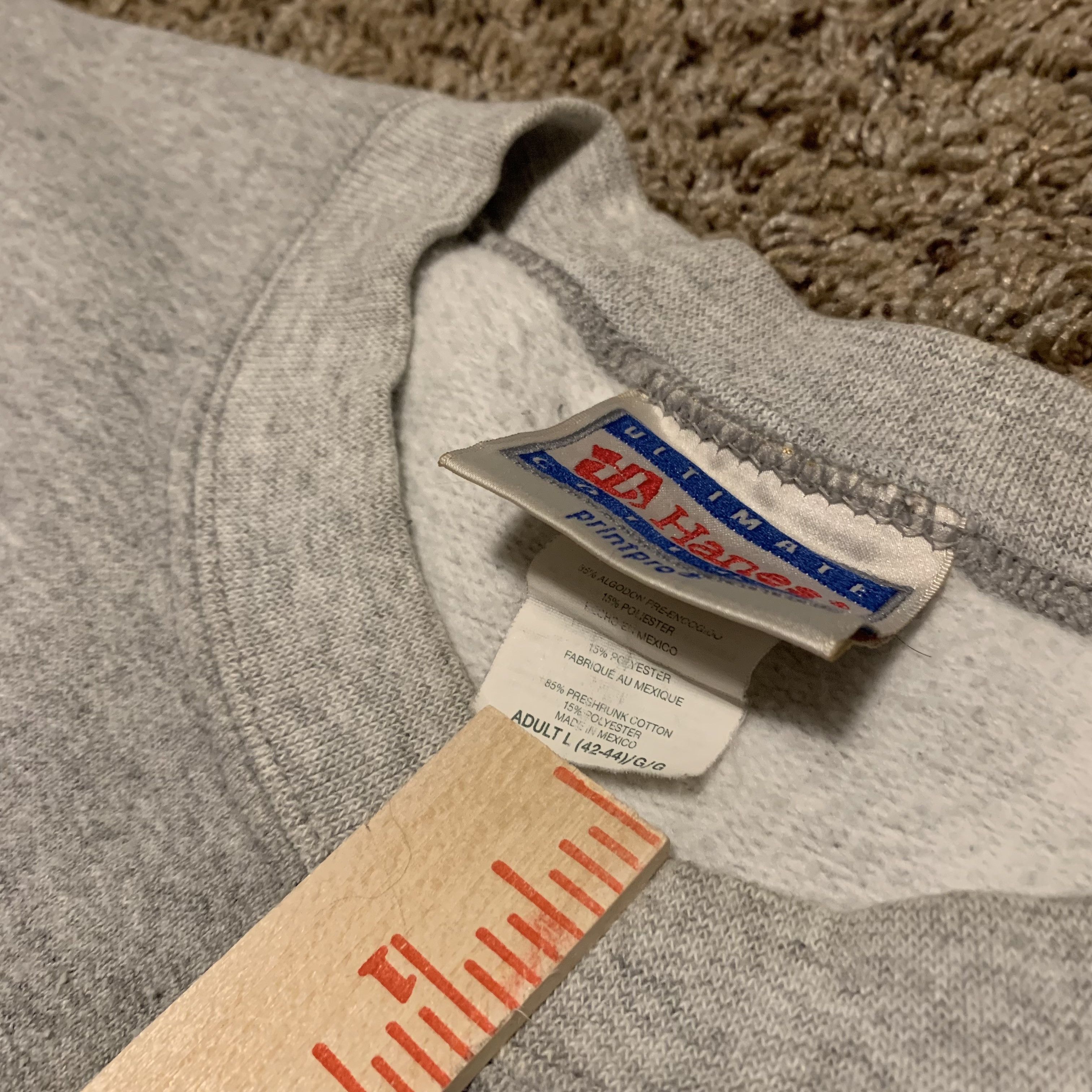 Hanes VINTAGE RACING CREWNECK SWEATSHIRT Size US L / EU 52-54 / 3 - 4 Thumbnail