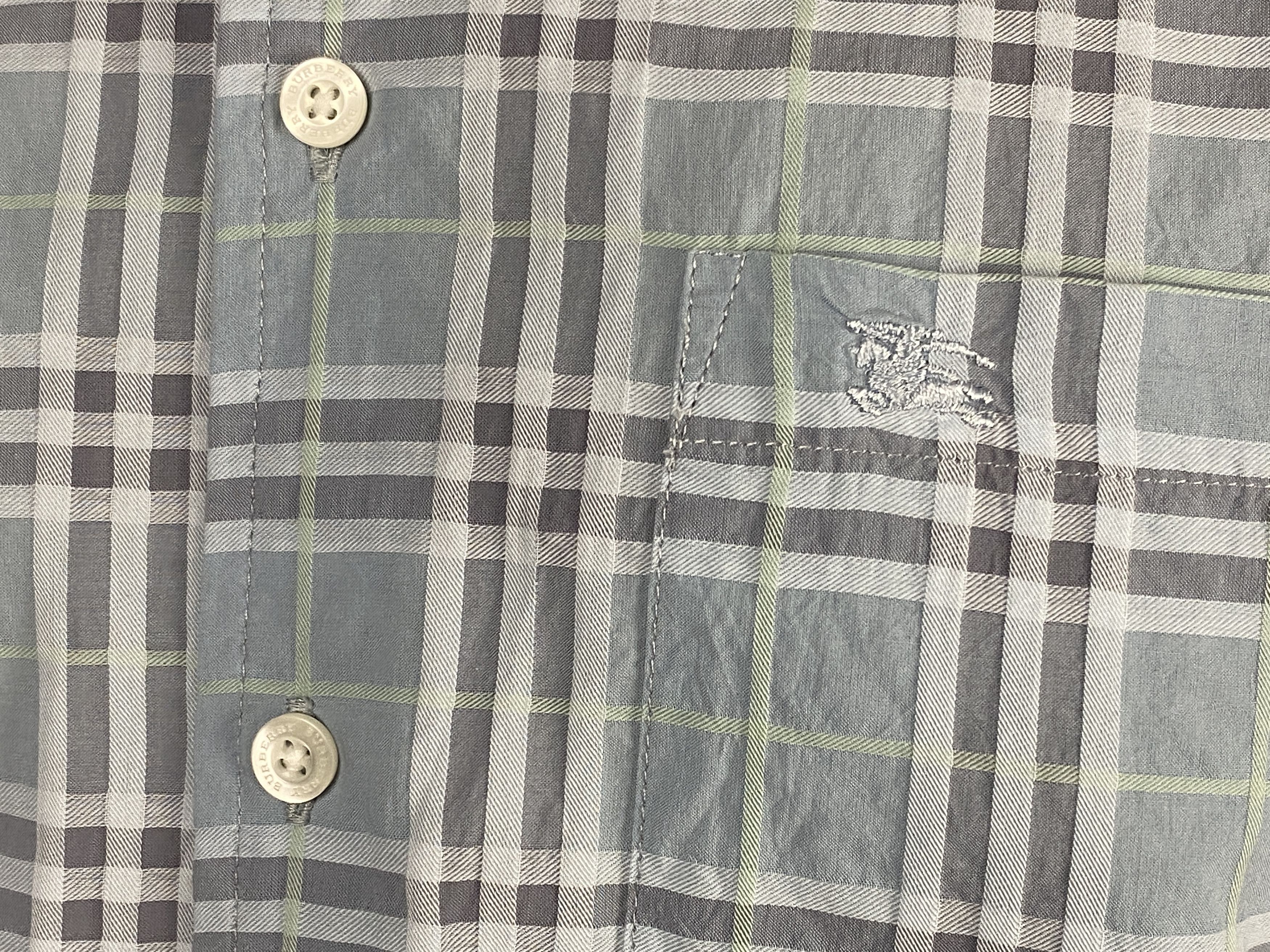 Burberry Burberry Men's Nova Check Short Sleeve Shirt - L Size US L / EU 52-54 / 3 - 5 Thumbnail