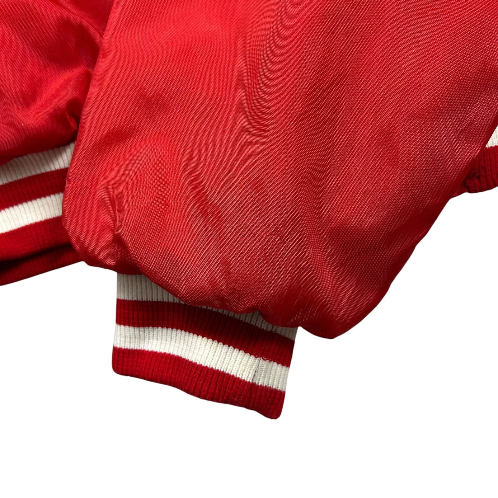 NCAA VTG 90S NCAA OKLAHOMA SOONERS BIRDIE SATIN BOMBER JACKET Size US L / EU 52-54 / 3 - 7 Thumbnail