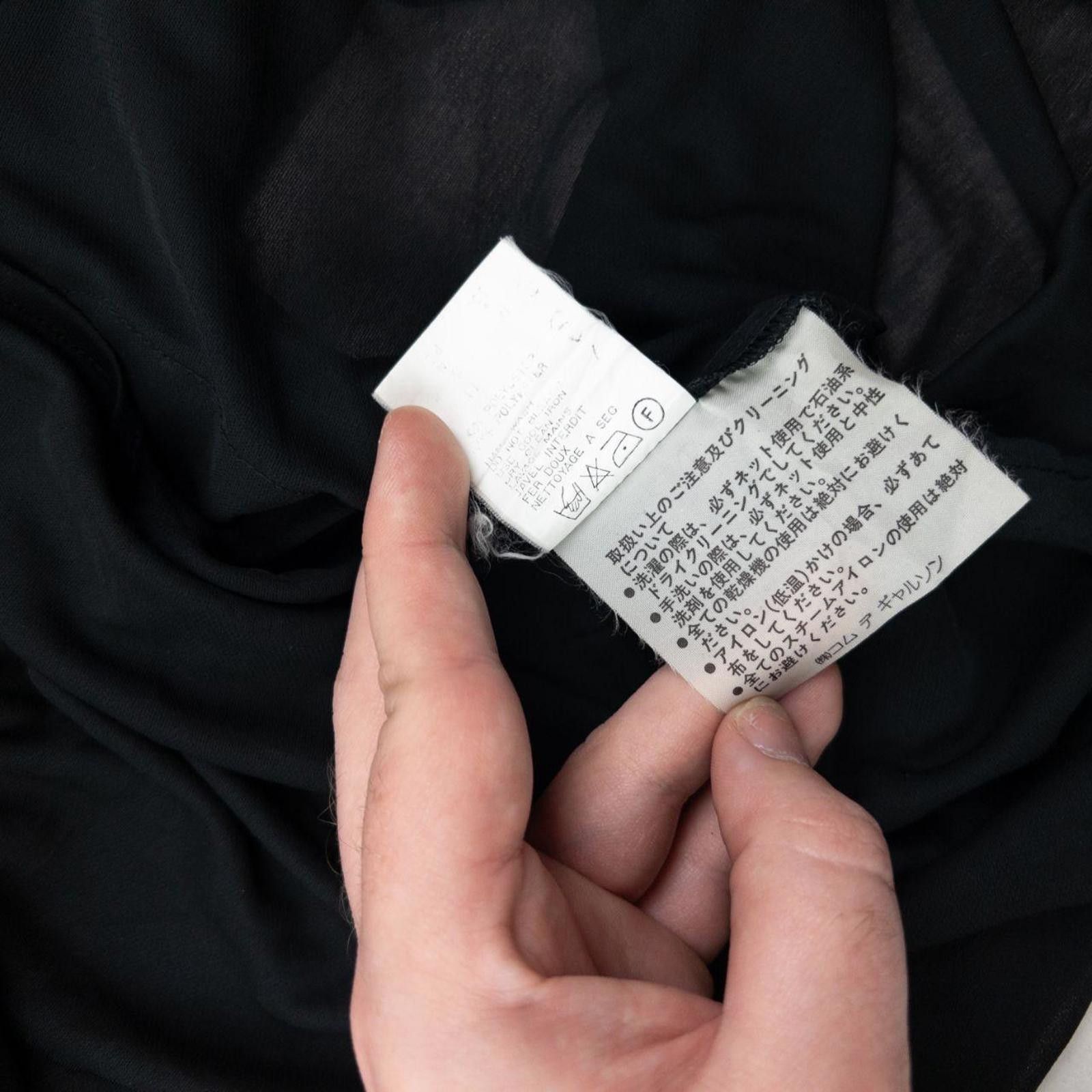 Comme des Garcons Vintage 90s Comme Des Garçons Sheer Long Sleeve Shirt Size S Size US S / EU 44-46 / 1 - 7 Thumbnail