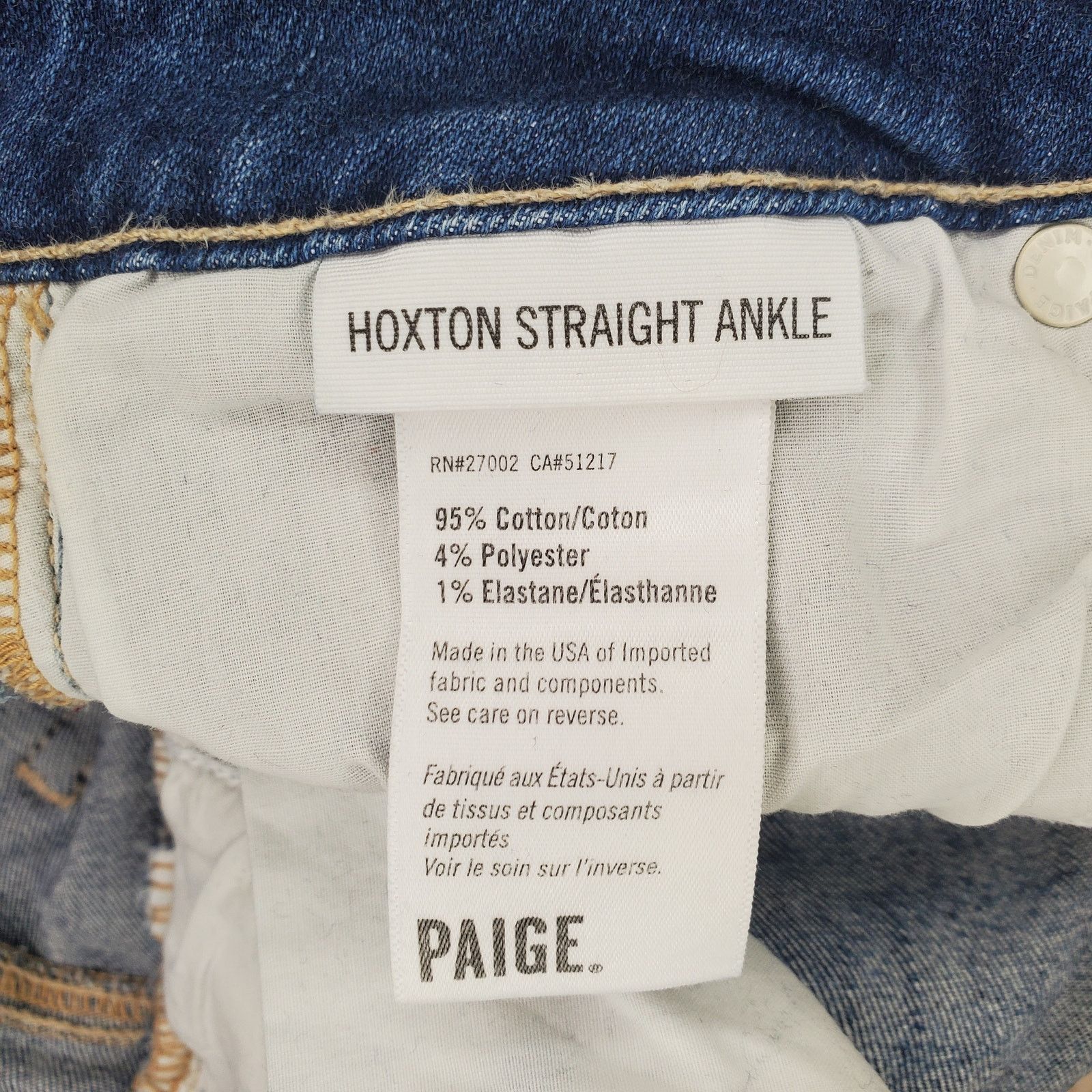 Paige Paige Hoxton Straight Crop Jeans 26 / 2 Size 26" / US 2 / IT 38 - 5 Thumbnail