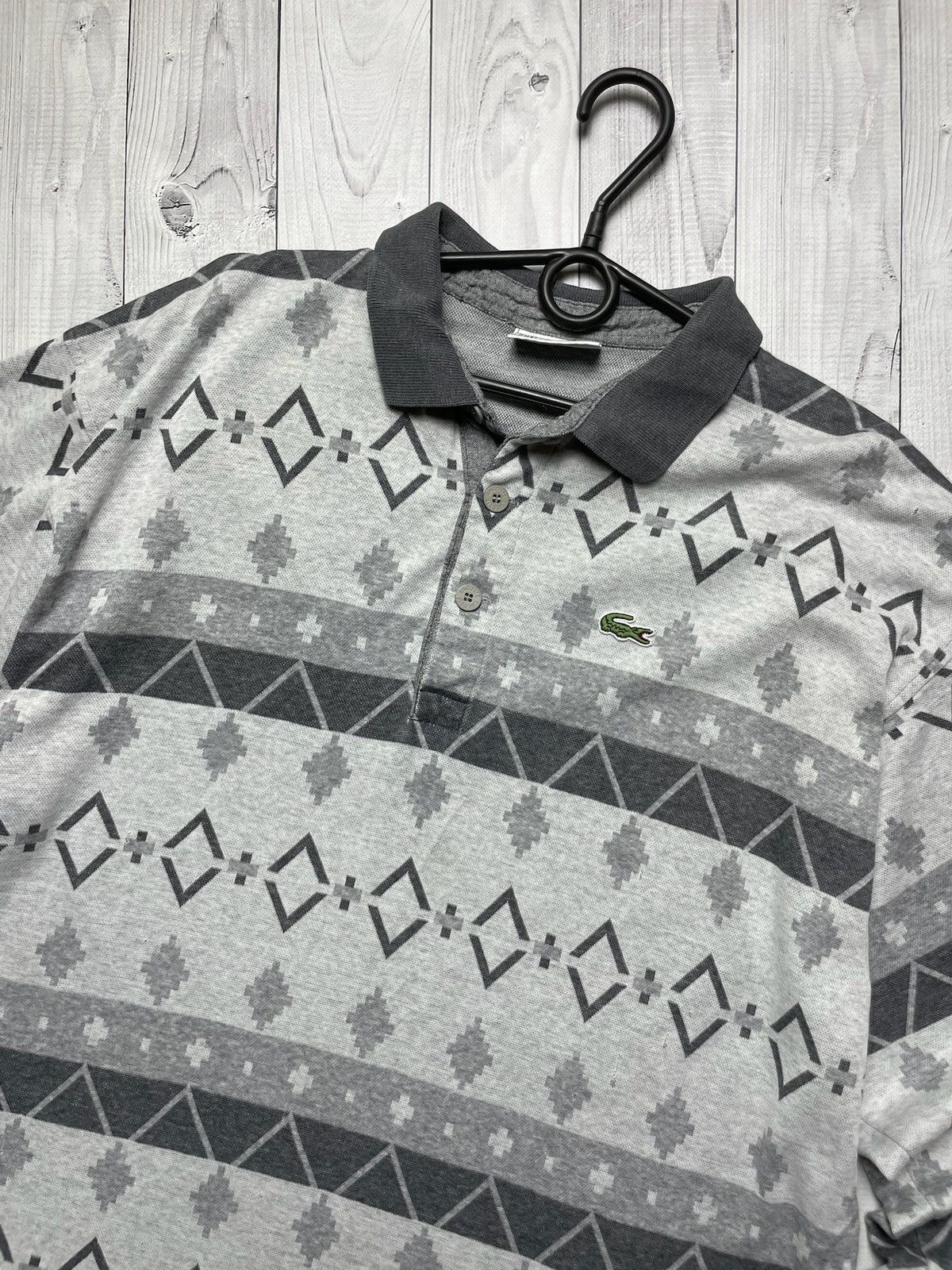 Other Vintage Lacoste rugby shirt size XL logo grey rare Size US XL / EU 56 / 4 - 2 Thumbnail