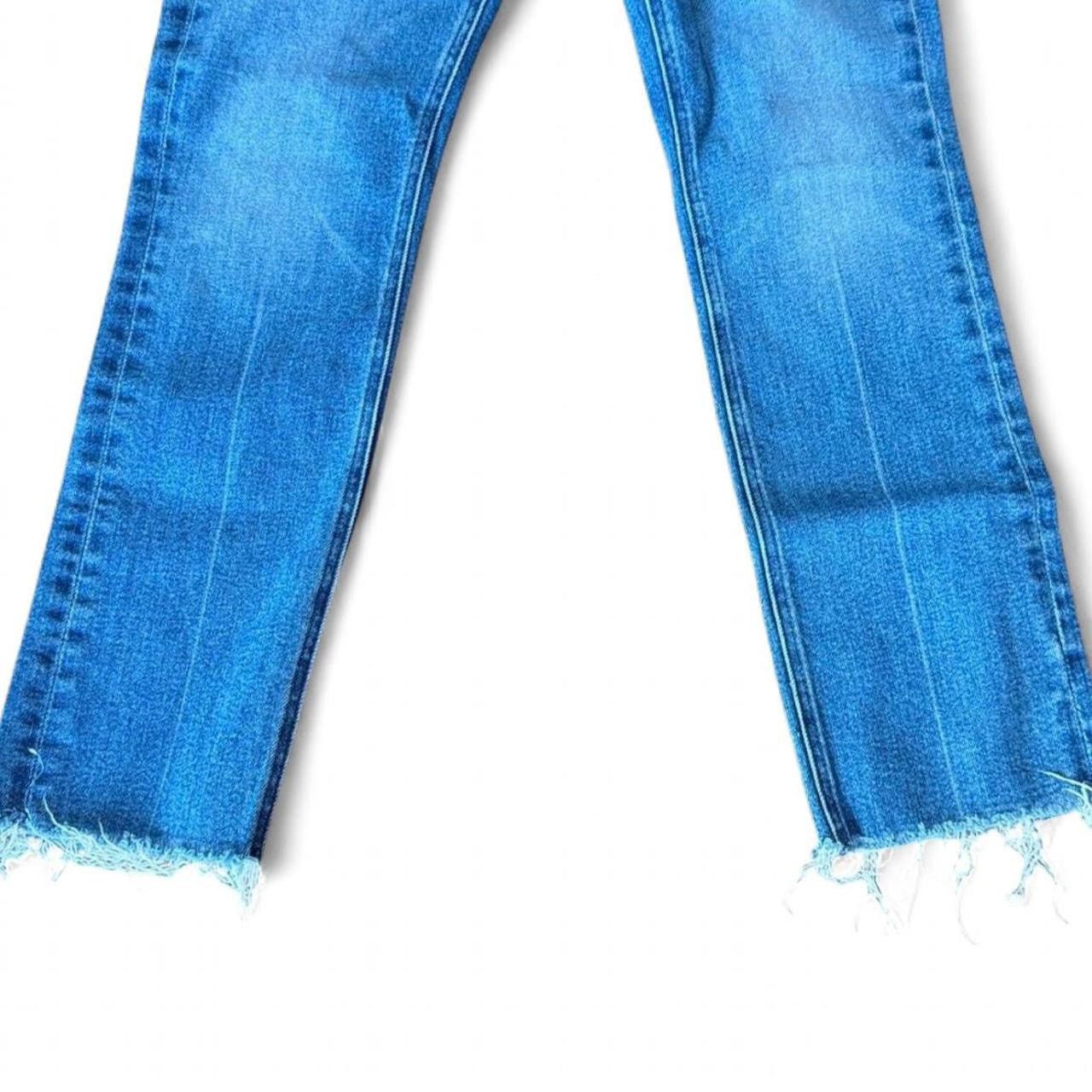 MOTHER MOTHER The Mid Rise Dazzler Ankle Fray 5-Pocket Jeans. 27 Size 27" / US 4 / IT 40 - 10 Thumbnail