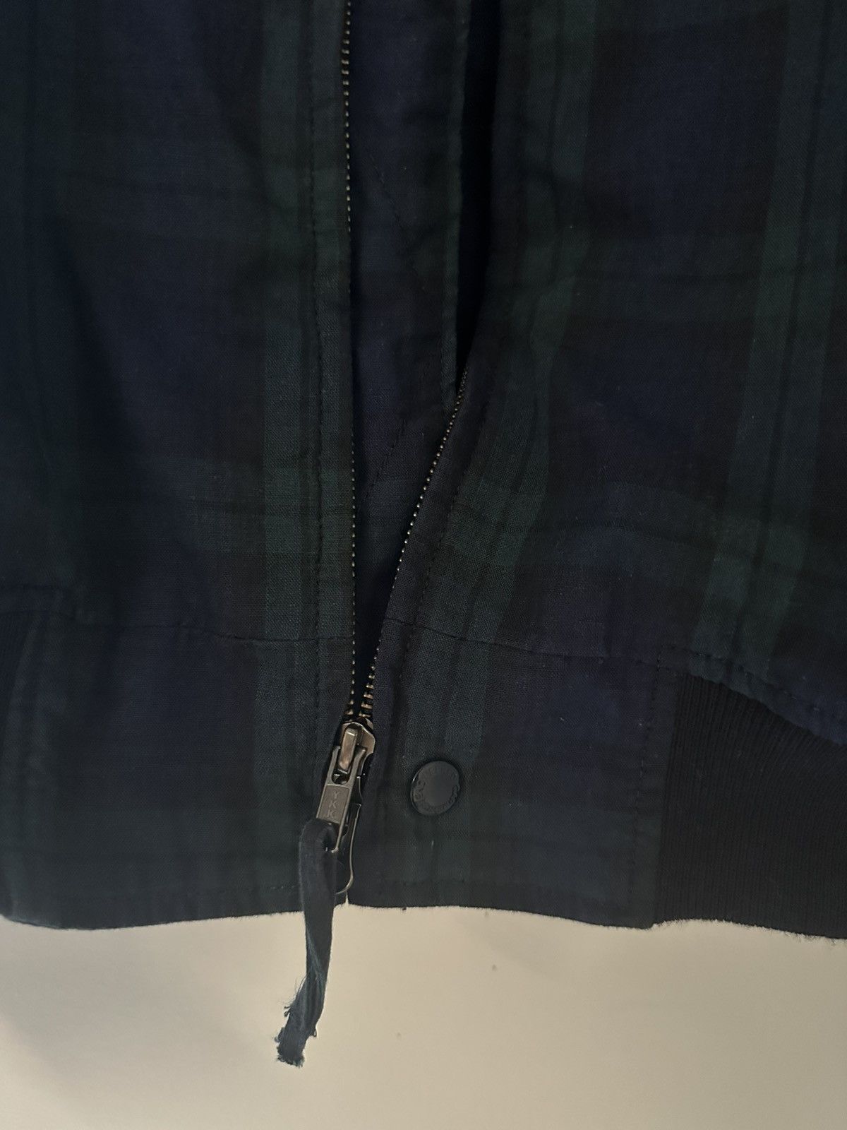 Engineered Garments Navy Check Bomber Jacket Size US S / EU 44-46 / 1 - 5 Thumbnail