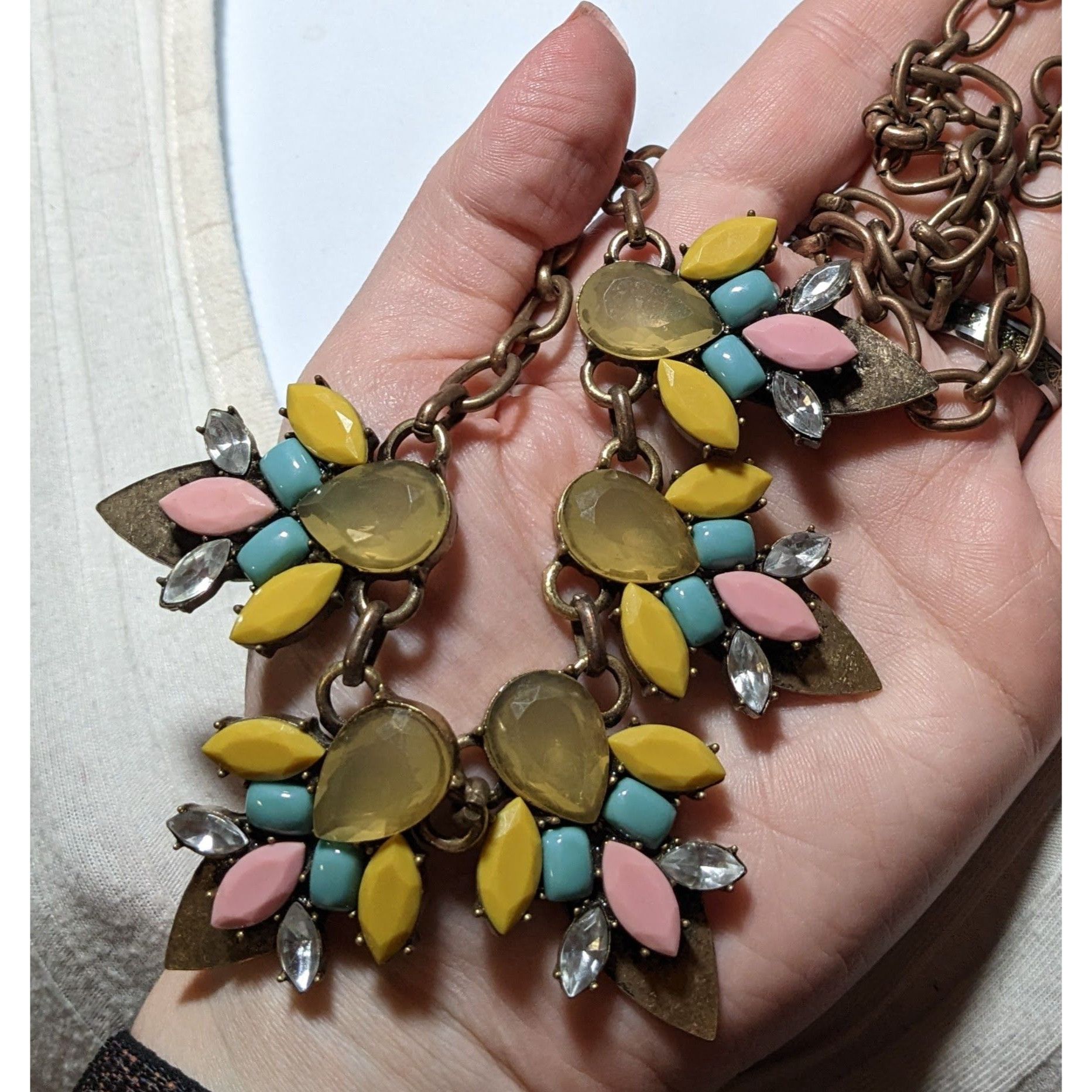 Other 90s Glam Floral Gemmed Necklace Size ONE SIZE - 4 Thumbnail