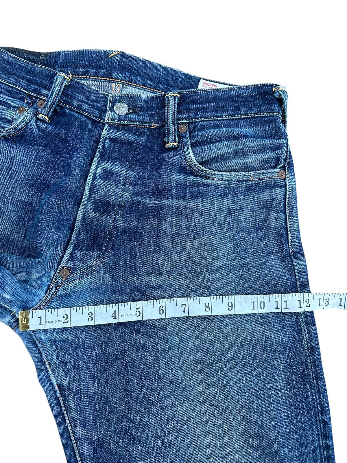 Kapital Thrashed Vintage Evisu Selvedge Denim Jeans Size US 32 / EU 48 - 19 Thumbnail