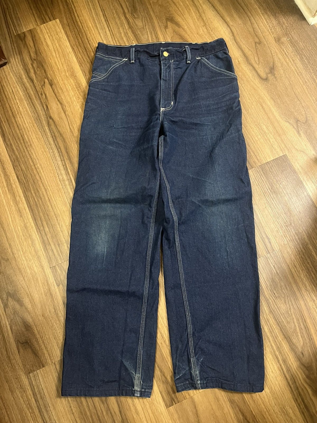 Carhartt Vintage Carhartt Carpenter Jeans Blue late 80’s/Early 90’s Size US 35 - 4 Thumbnail