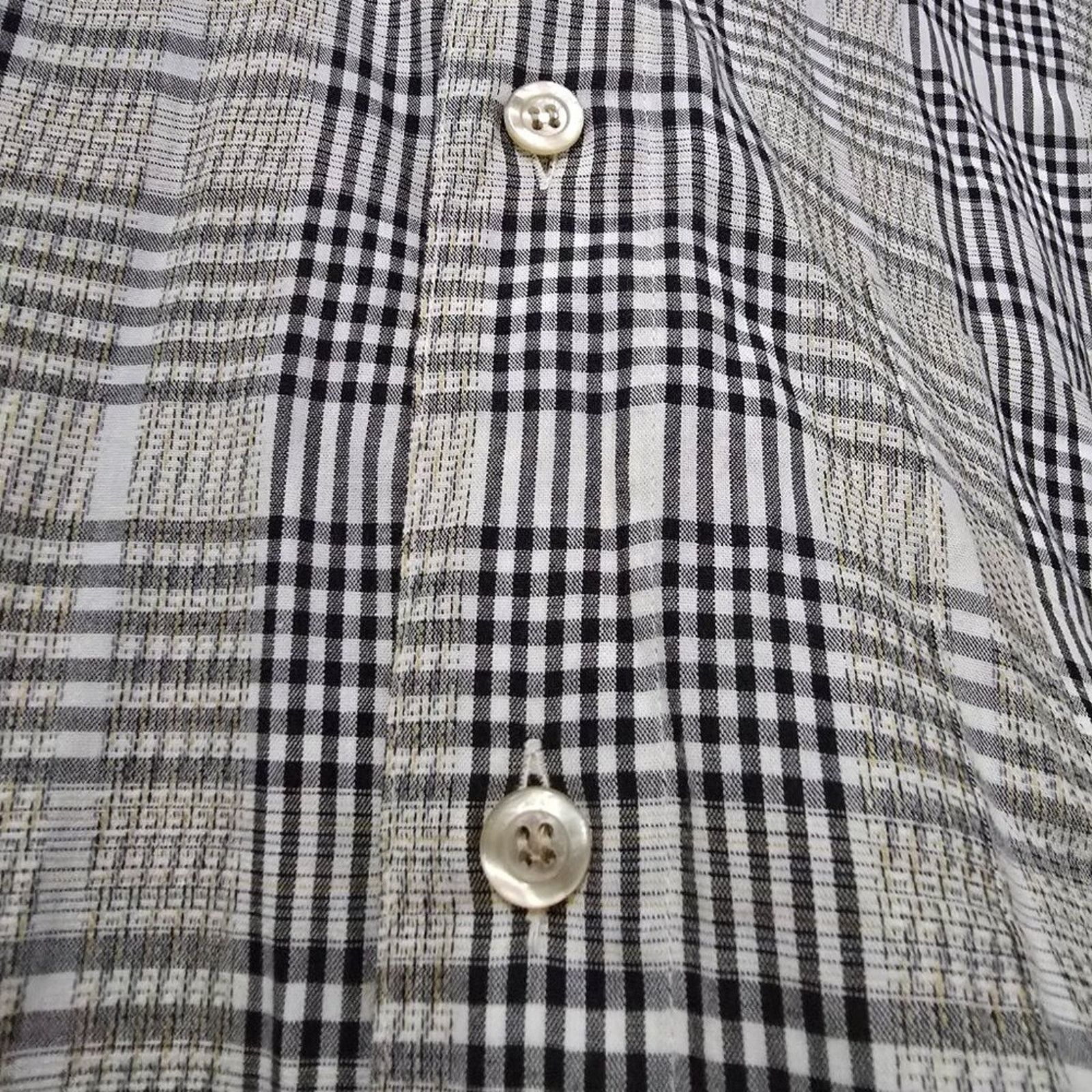 Pronto Uomo Pronto Uomo Firenze Glen Plaid Short Sleeve Made in Italy Size US XL / EU 56 / 4 - 6 Thumbnail