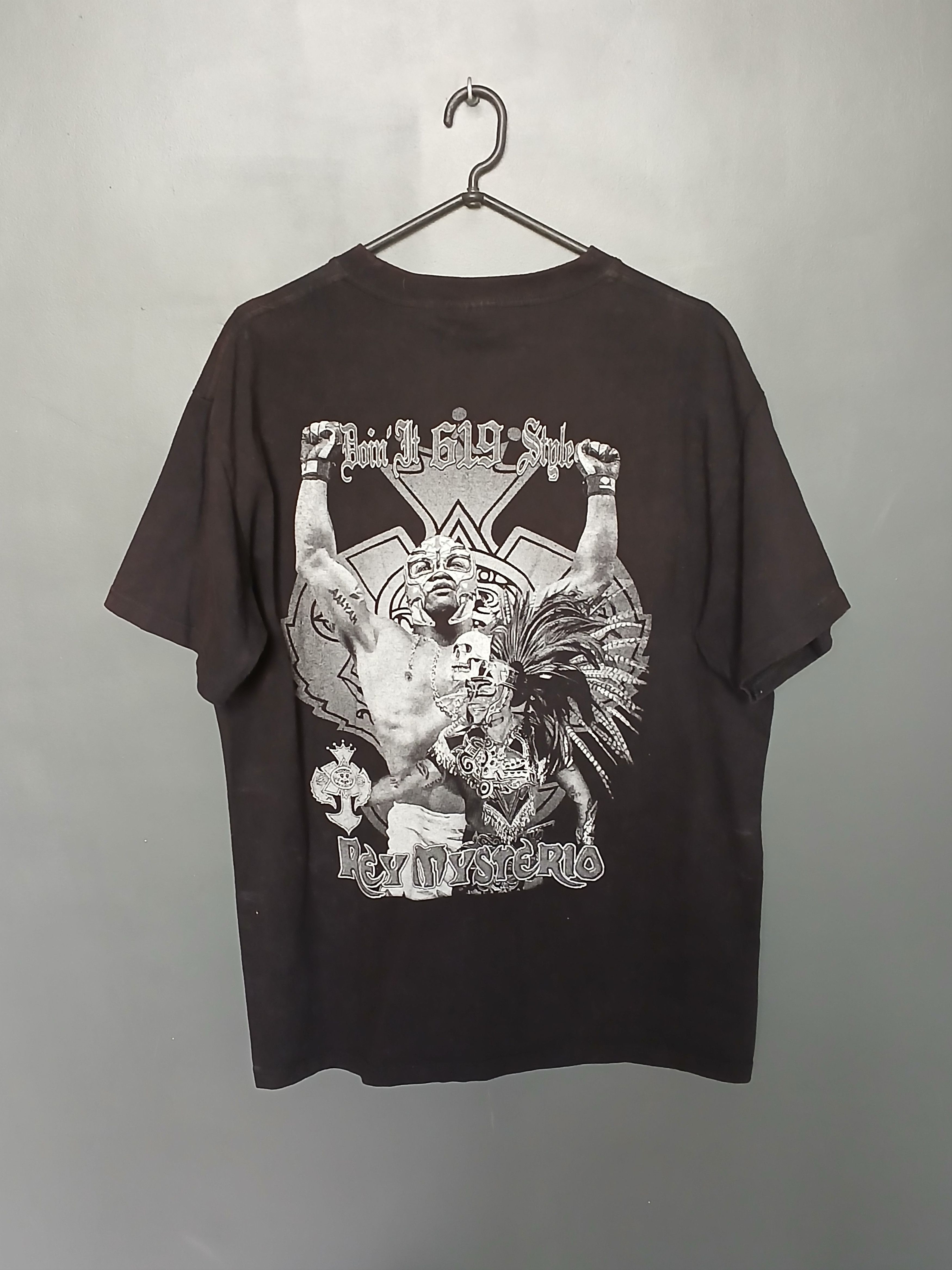 Vintage × WWE × WWF WWE Rey Misterio Wrestling T-Shirt Size US XL / EU 56 / 4 - 2 Thumbnail