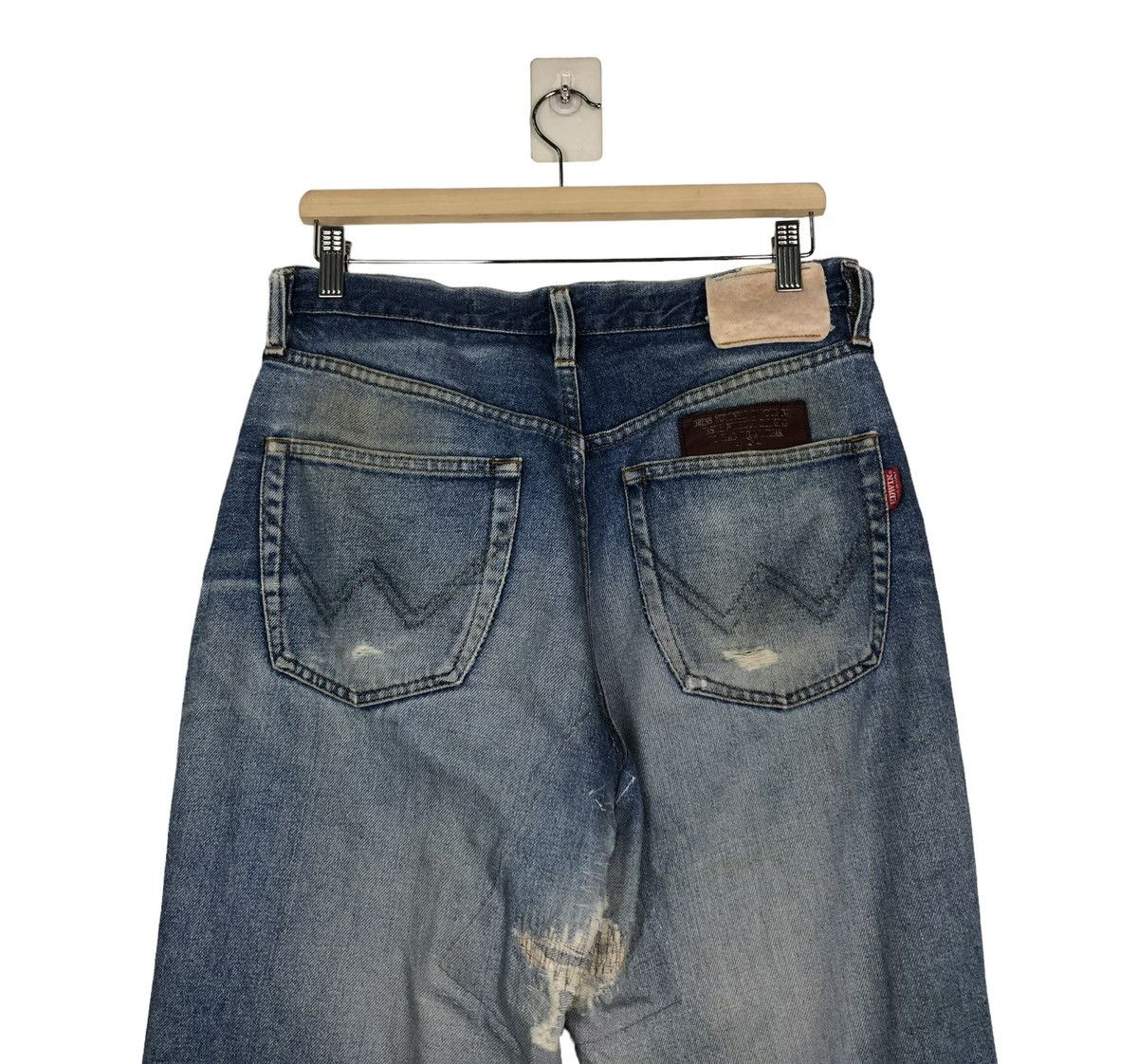 Edwin 🔥VINTAGE DENIM JEANS BIKER EDWIN MADE IN ITALY Size US 34 / EU 50 - 9 Thumbnail