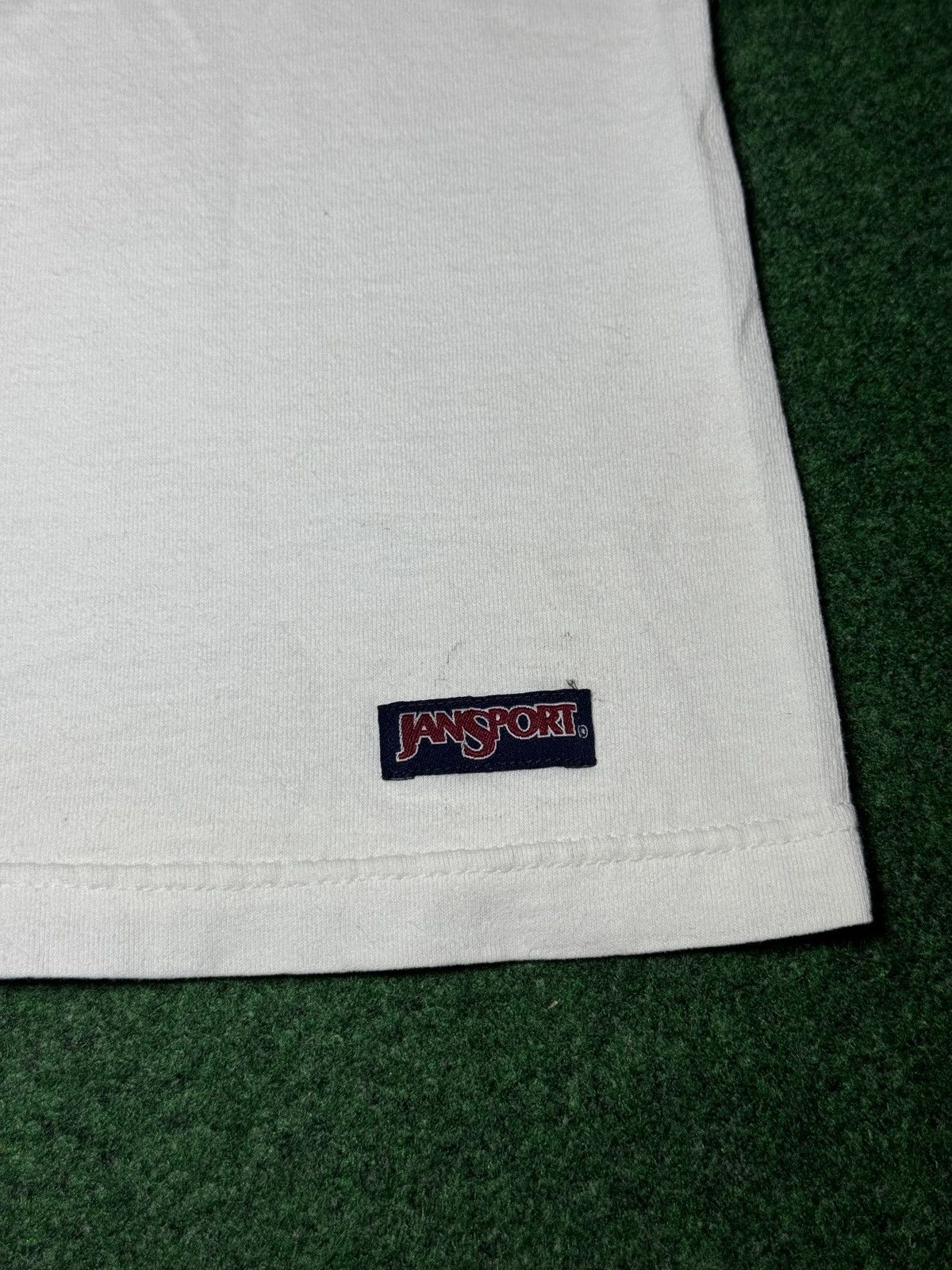 Jansport Slippery Rock University Large Vintage 90s White T Shirt Size US L / EU 52-54 / 3 - 3 Thumbnail