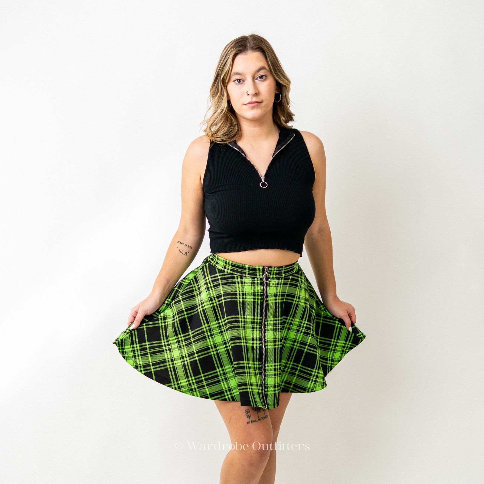 Designer Hot Topic Plaid Grunge Punk Mini Skirt Size 26" / US 2 / IT 38 - 3 Thumbnail