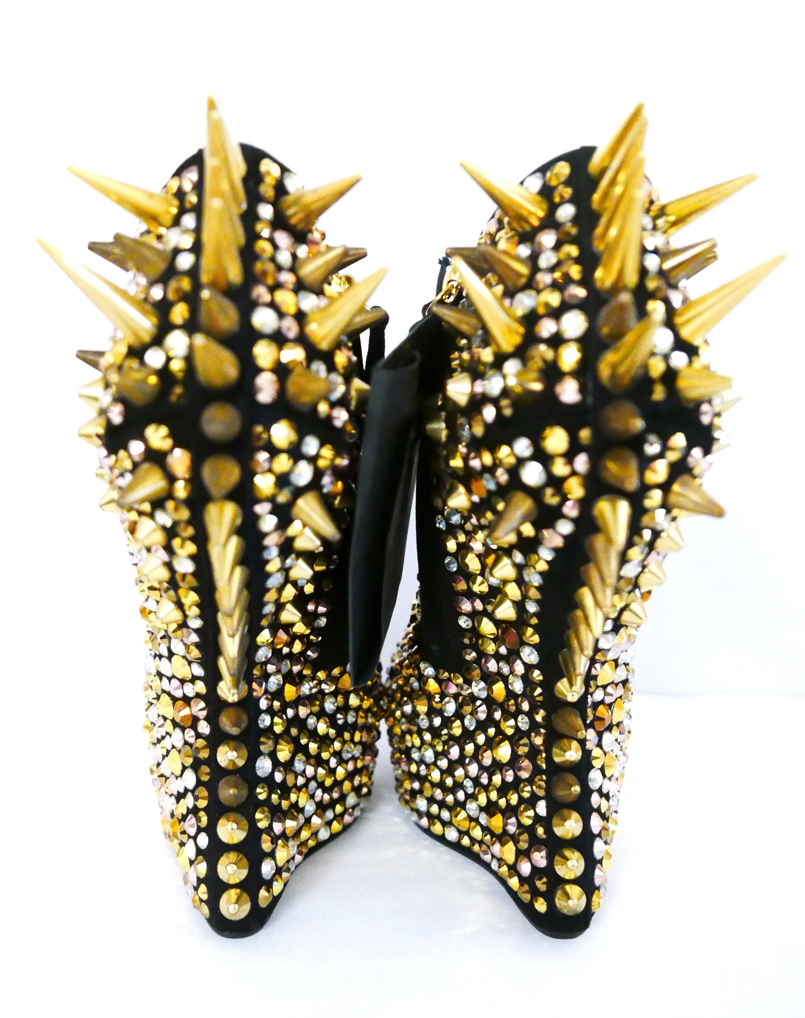 Giuseppe Zanotti Giuseppe Zanotti Lady Gaga Crystal & Spike Wedges Heels Size US 6 / IT 36 - 5 Thumbnail