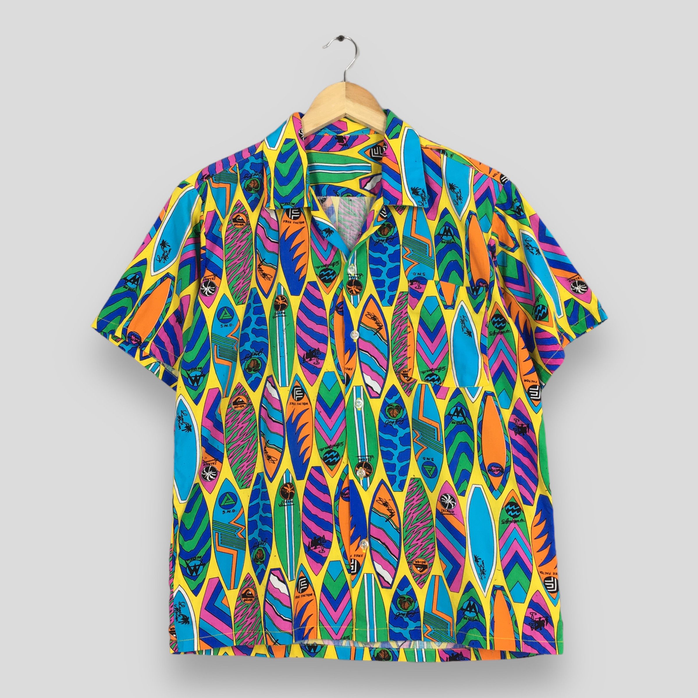 Vintage Vintage 80s Hawaiian Aloha Surfboard Shirts Medium Size US M / EU 48-50 / 2 - 1 Thumbnail