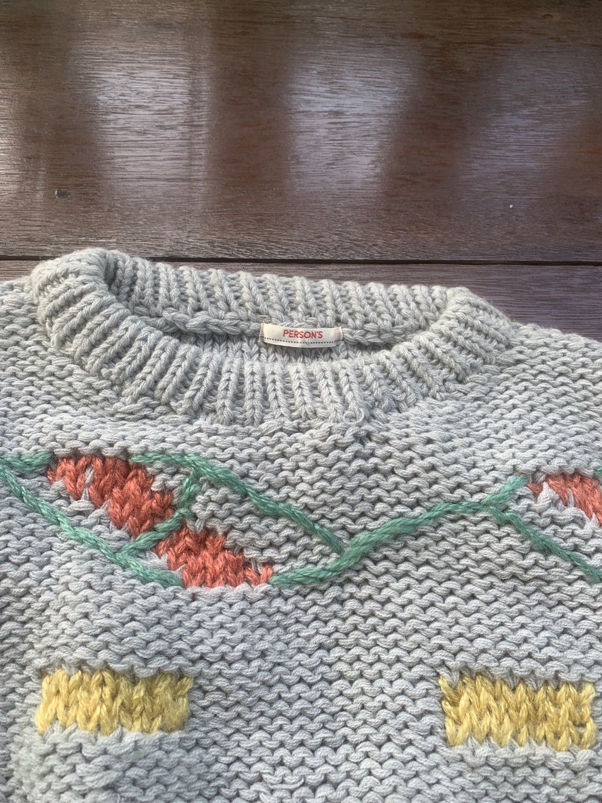 Issey Miyake × Japanese Brand × PERSON'S Vintage Person’s Japan Bo Pure Poetry knitted Size US M / EU 48-50 / 2 - 3 Thumbnail