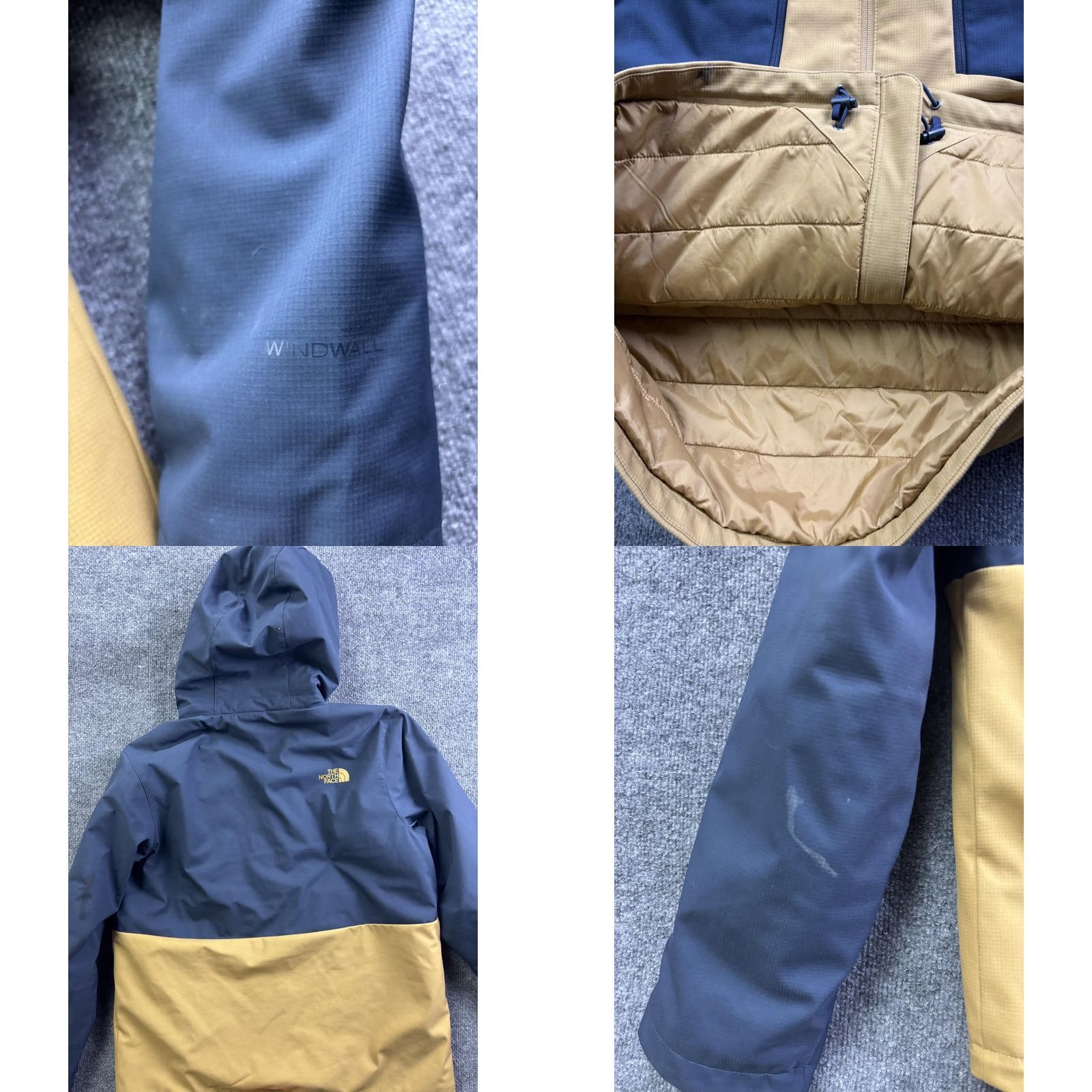 The North Face The North Face Windwall Jacket Mens L Blue Colorblock Hooded Full Zip Wind Resistant Pockets Seasonal Winter Regular Size US L / EU 52-54 / 3 - 8 Thumbnail