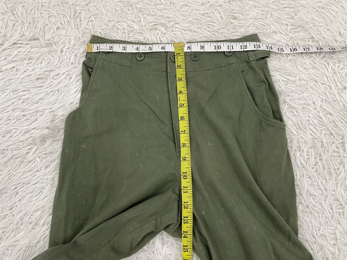 Yohji Yamamoto Vtg Y's Yohji Yanamoto Green Army Pant Size US 26 / EU 42 - 13 Thumbnail
