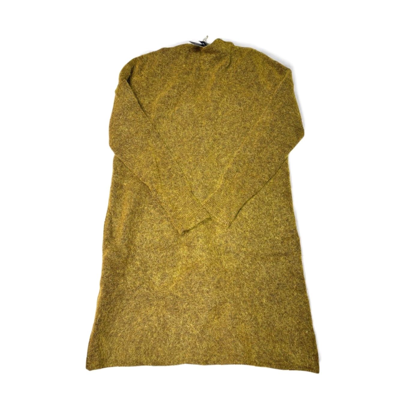 Zara Zara Knit Cardigan Sweater Women S Mohair Blend Mustard Yellow Long Sleeve Button Front Pockets Green Size S / US 4 / IT 40 - 2 Thumbnail