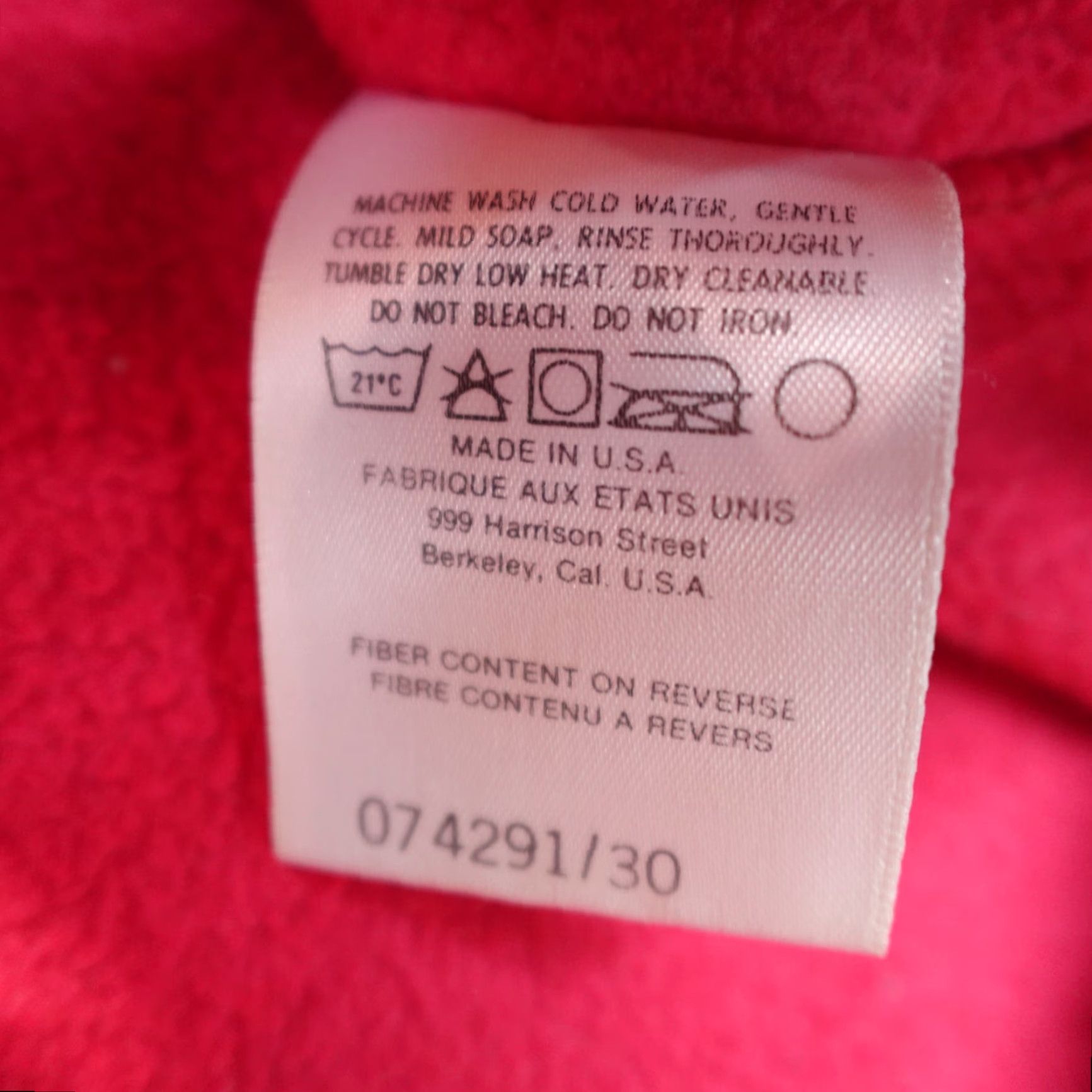 The North Face VINTAGE The North Face Sweater Pullover 1/4 Zip V-Neck M Regular Men Pink 1990 USA Made Size US M / EU 48-50 / 2 - 4 Thumbnail