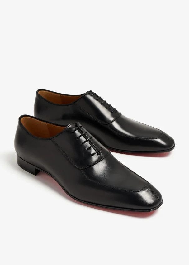 Christian Louboutin o1s1wg110924 Lafitoch Flat Calf Shoes in Black Size US 9 / EU 42 - 1 Thumbnail