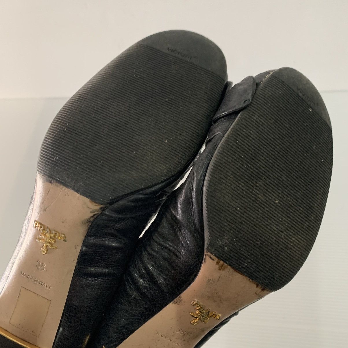 Prada Prada Leather Heels Size US 8 / IT 38 - 12 Thumbnail