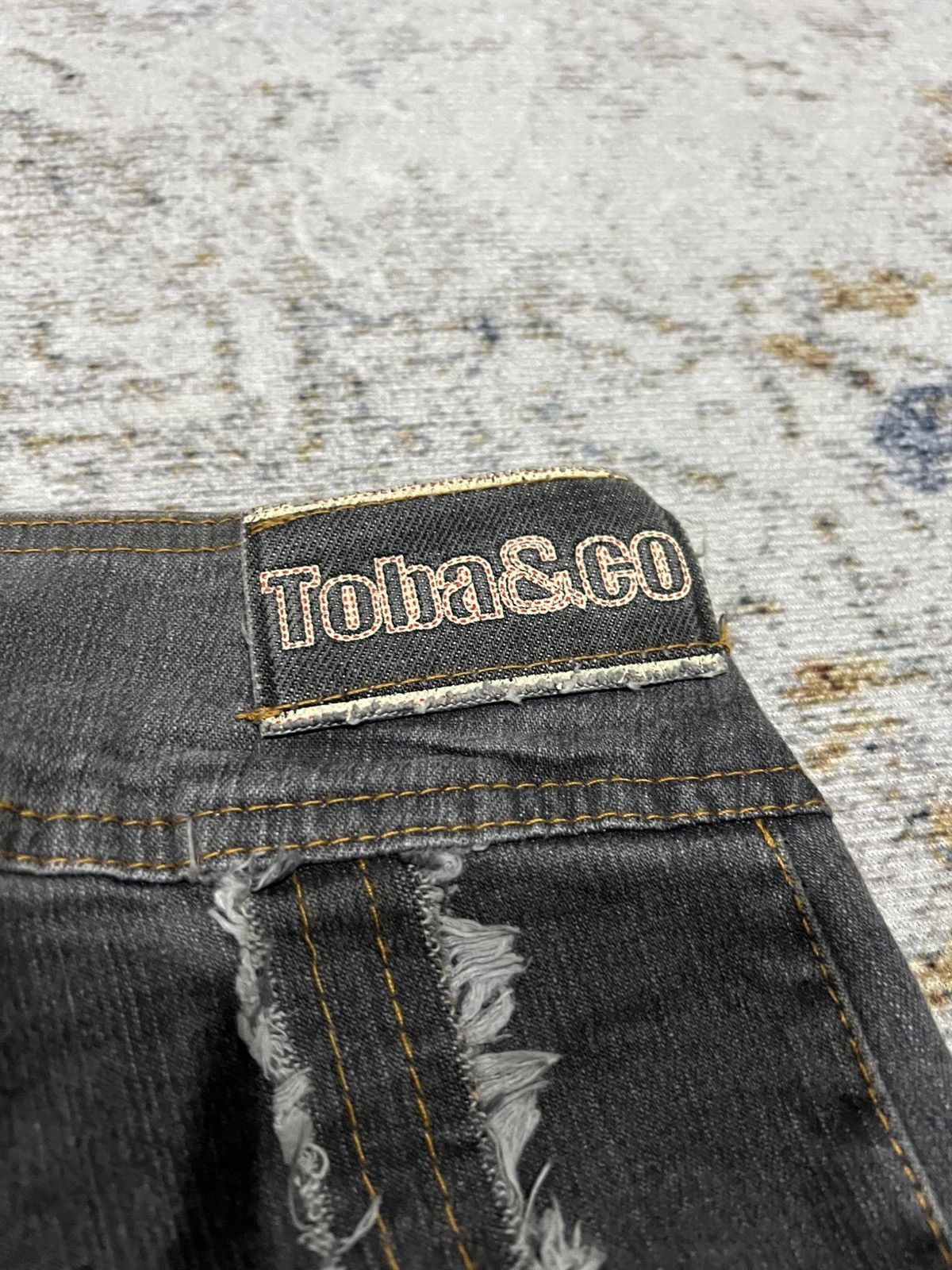 Japanese Brand × Vintage Toba & Co Rebuild Flared Jeans Size US 30 / EU 46 - 6 Thumbnail