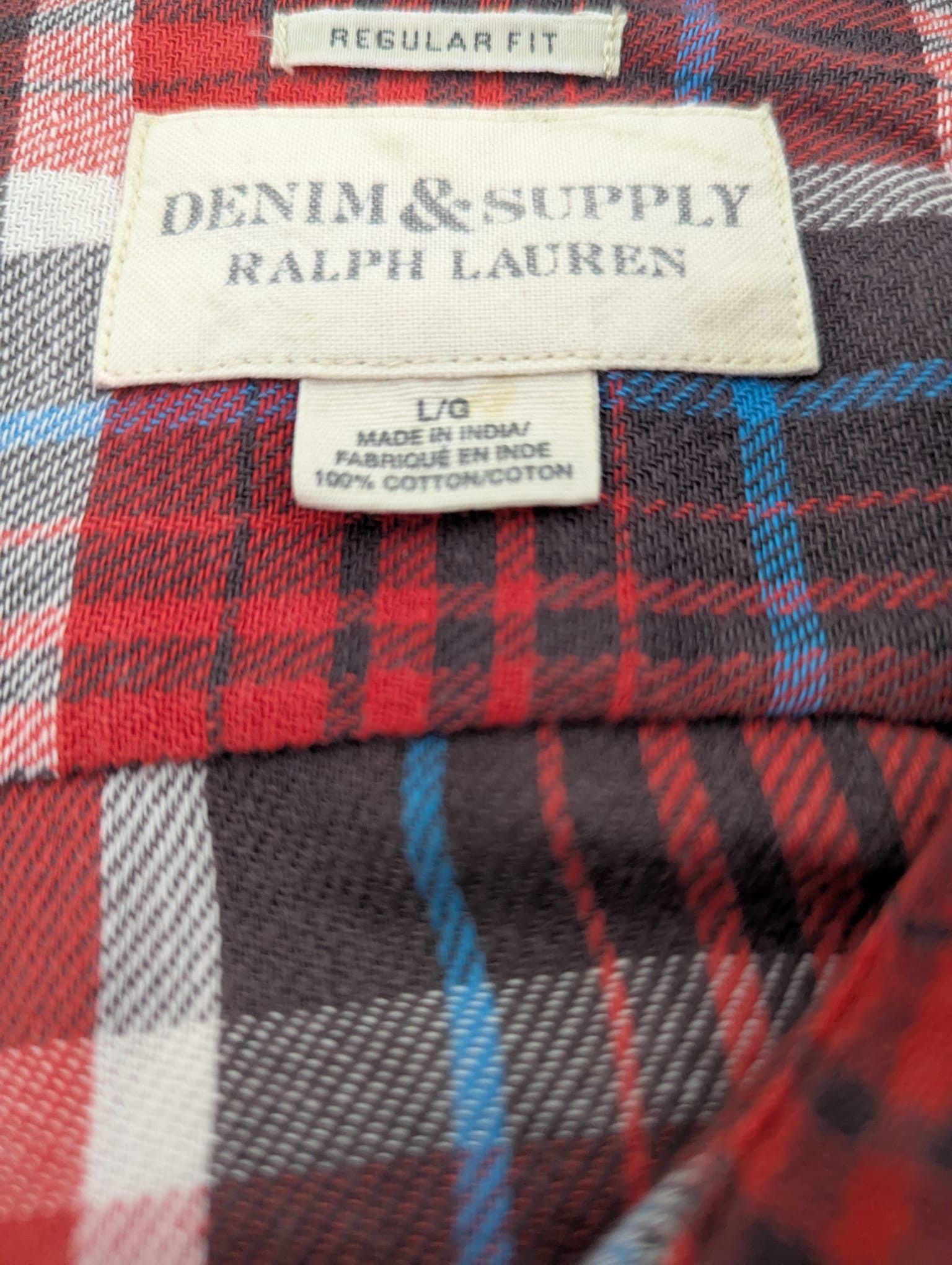 Polo Ralph Lauren Red flannel shirt Size US L / EU 52-54 / 3 - 2 Thumbnail