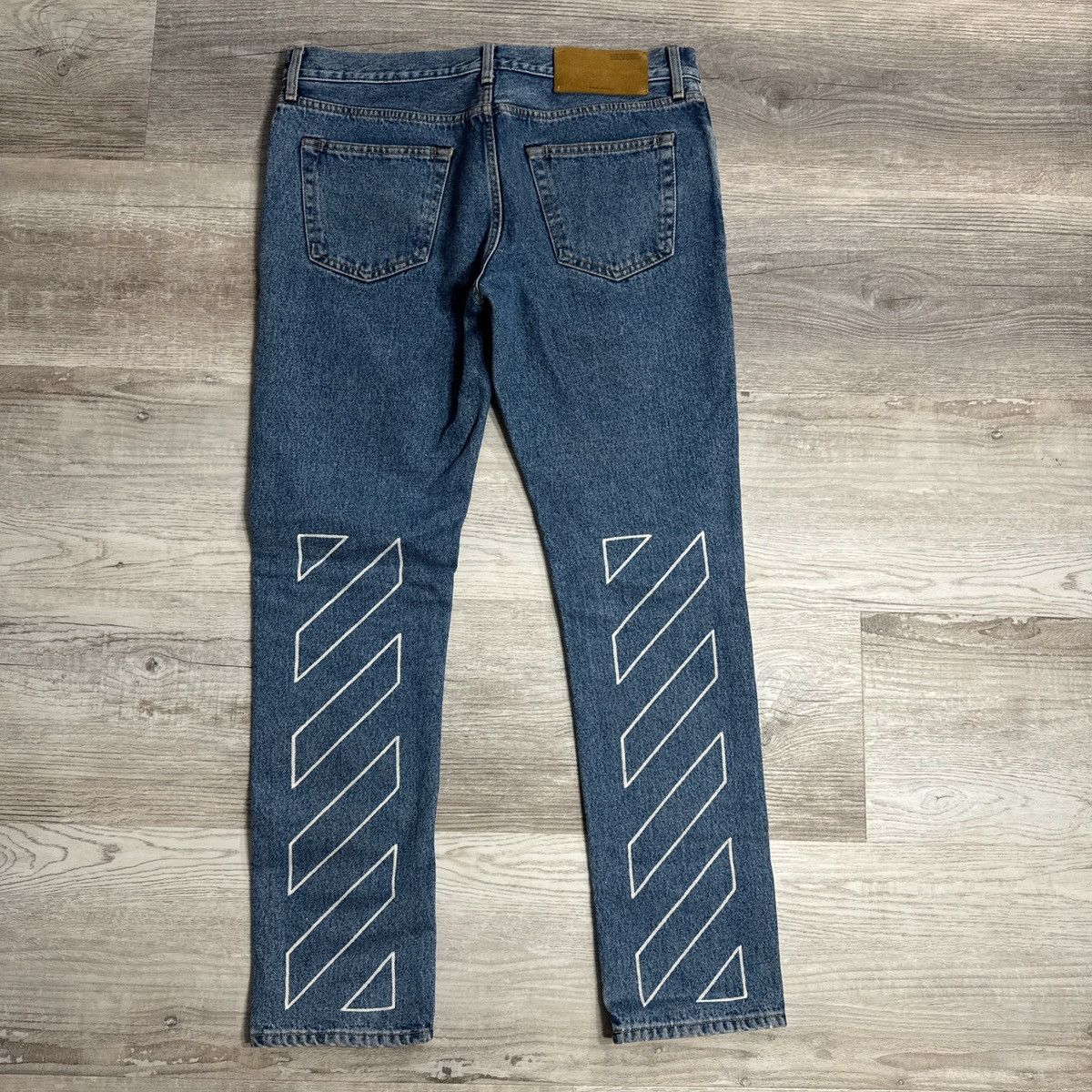 Off-White OFF WHITE DENIM CHAIN STITCH Size US 32 / EU 48 - 1 Thumbnail