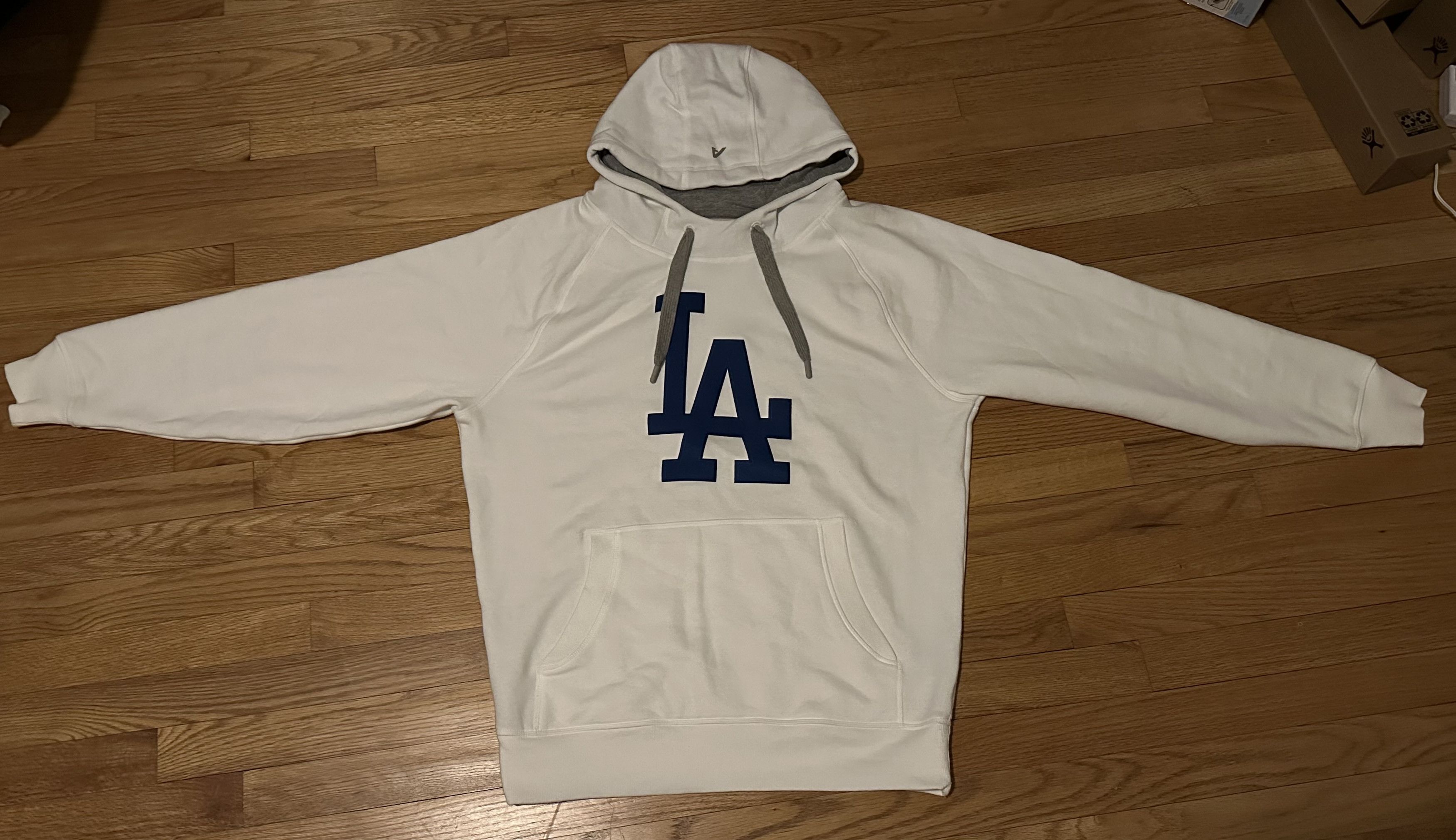 Antigua Los Angeles Dodgers Antigua White Pullover Logo Hoodie Size US M / EU 48-50 / 2 - 2 Thumbnail