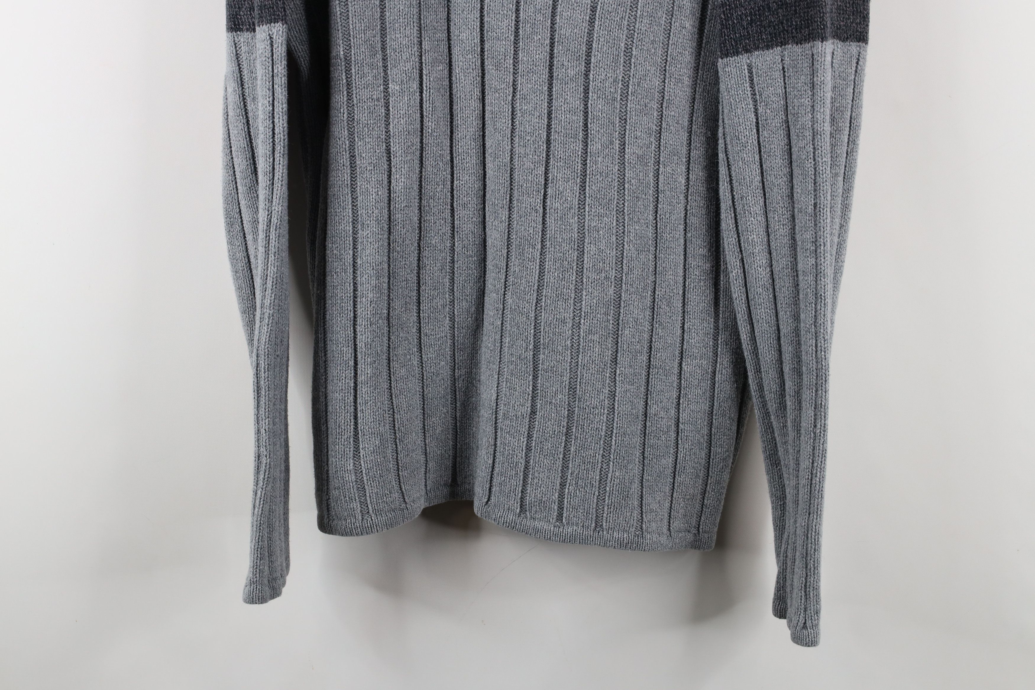 Nautica × Vintage Vintage 90s Nautica Heavyweight Ribbed Mock Neck Sweater Size US M / EU 48-50 / 2 - 3 Thumbnail