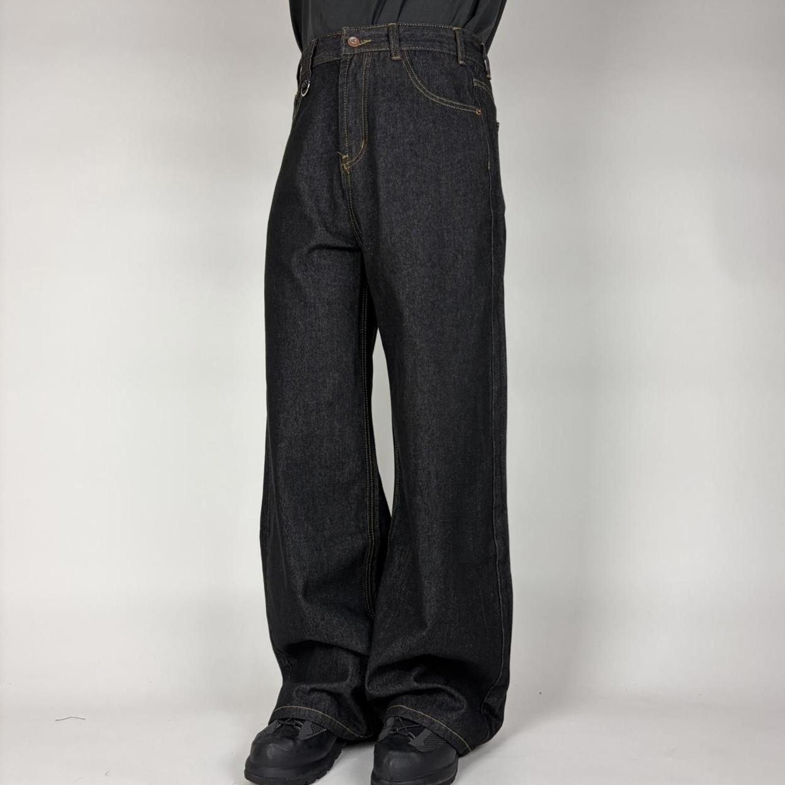 Other Dark Denim Wide Leg Jeans Size US 34 / EU 50 - 5 Thumbnail