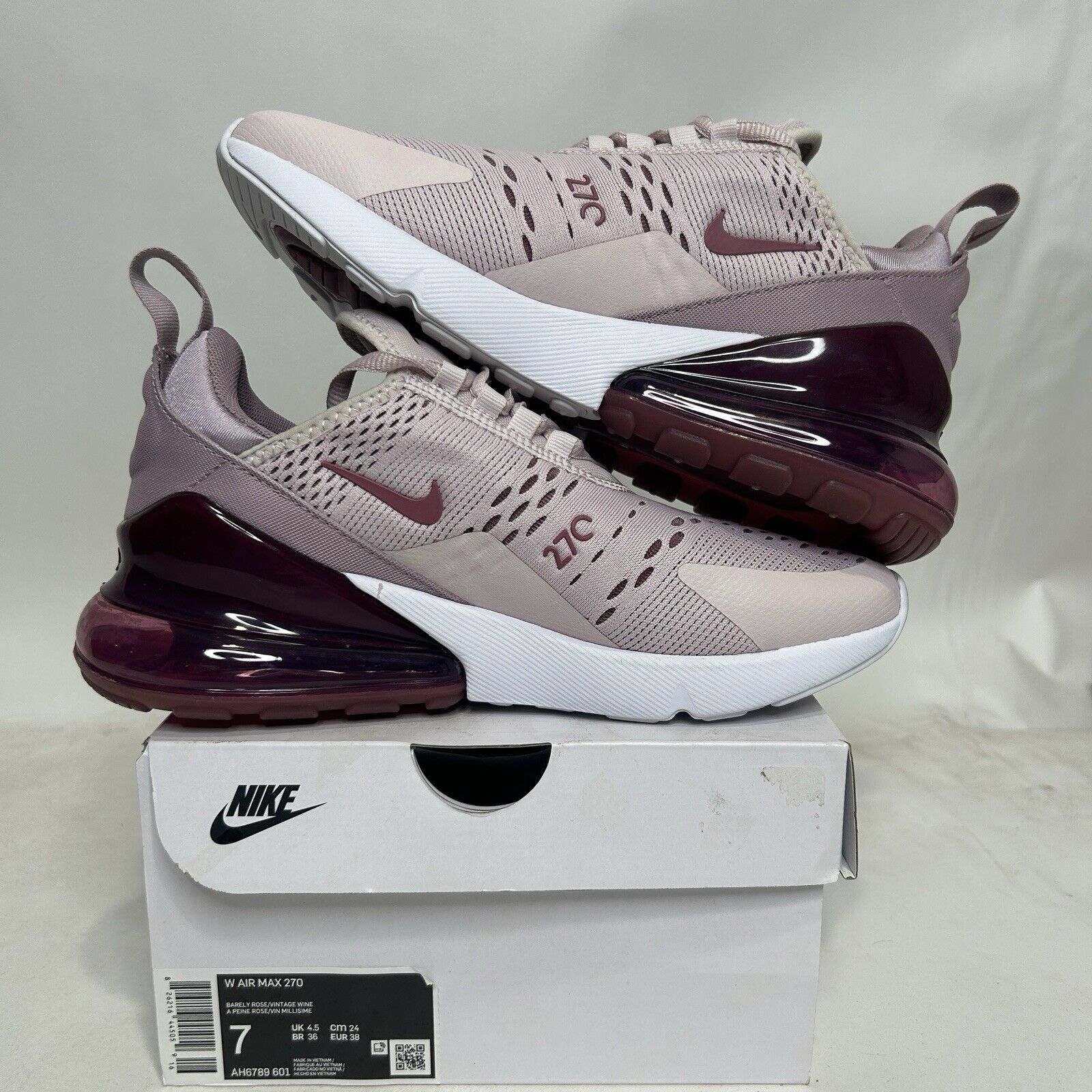 Nike Nike Shoes Air Max 270 WMNS “Barely Rose Pink” 2024 Size US 7 / IT 37 - 3 Thumbnail