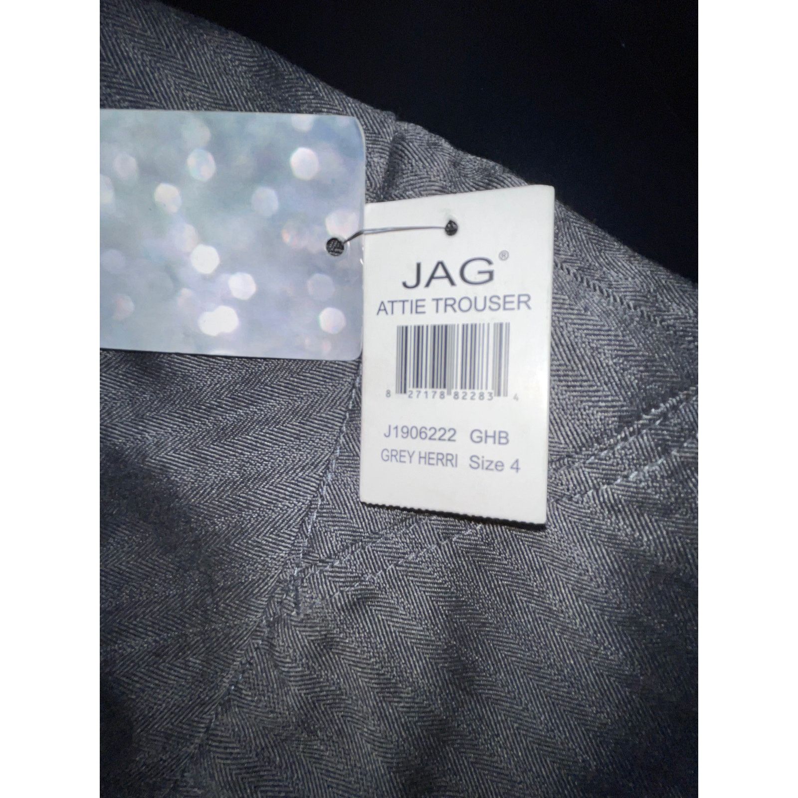 Other Jag Gray Attie Trouser Size 4 NWT Size 28" / US 6 / IT 42 - 4 Thumbnail