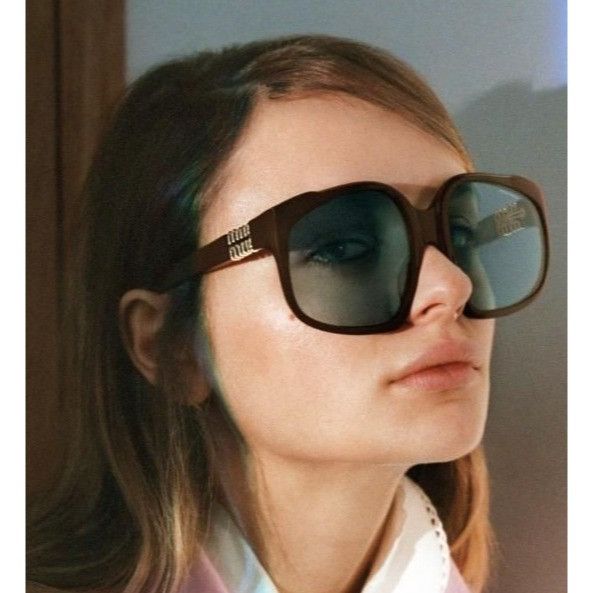 Miu Miu NEW MIU MIU SUNGLASSES MUA07S 24D20R BROWN MU A07S, SMU A07 Size ONE SIZE - 2 Thumbnail