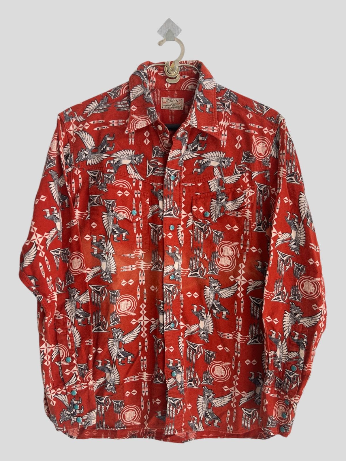 Buzz Rickson's × Indian Motorcycle × Toyo Enterprises Indian Motorcycle Native Ancient Egypt Turquoise Western Jkt Size US L / EU 52-54 / 3 - 1 Thumbnail