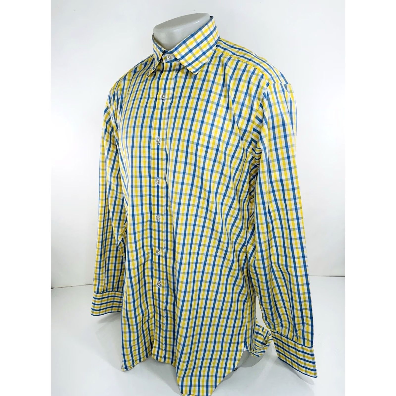Turnbull & Asser Turnbull & Asser - Plaid Mens 16.5 42 Dress Shirt Size 46R - 3 Thumbnail