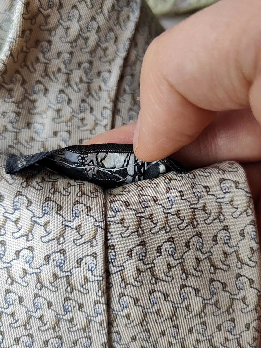 Hermes Hermes Men's Tie K29 Size ONE SIZE - 5 Thumbnail