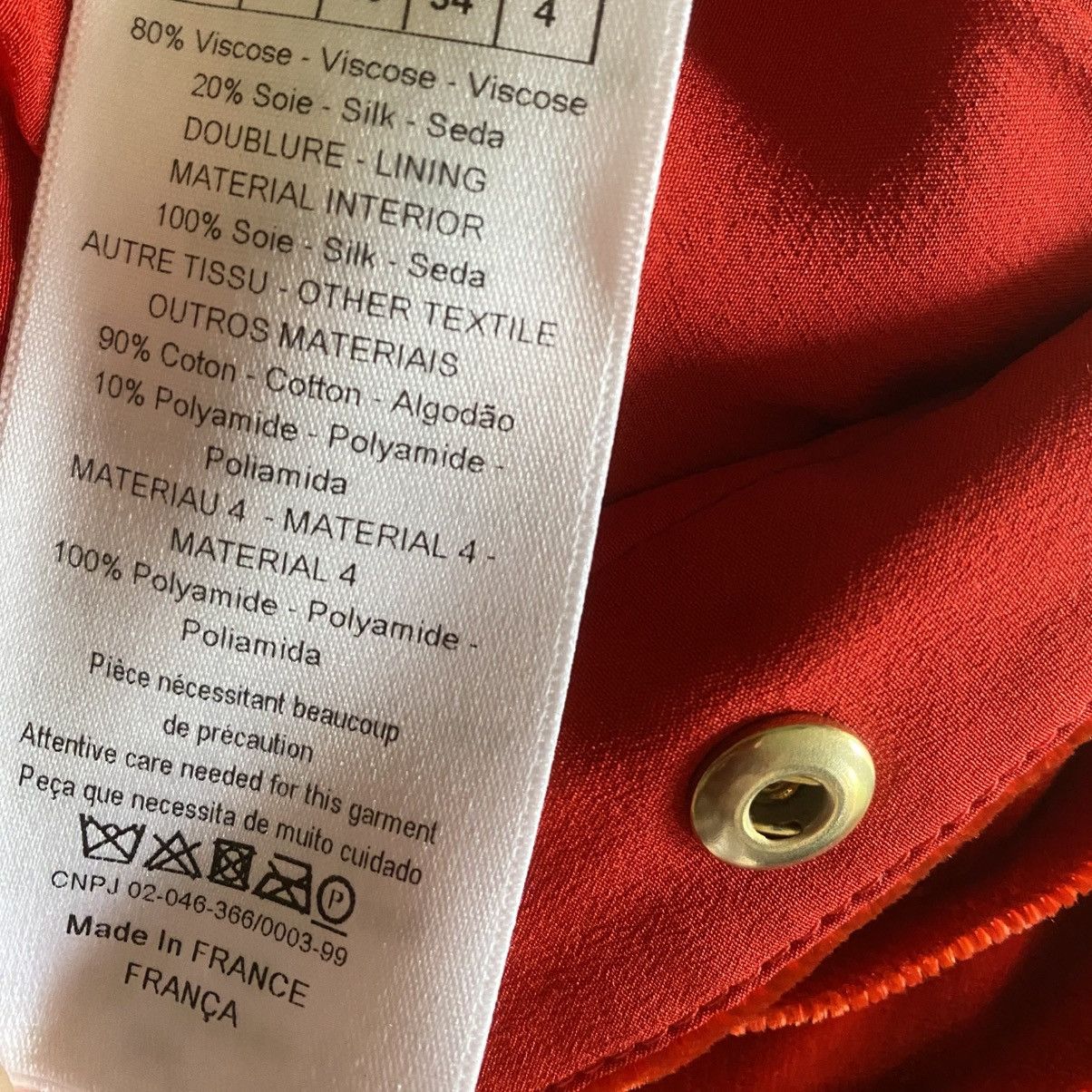Dior Pre Fall 2017 Red Velour Dress Size S / US 4 / IT 40 - 9 Thumbnail