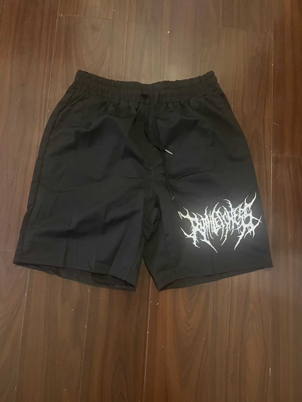 Other Black skelly shorts y2k Size US 38 / EU 54 - 1 Thumbnail