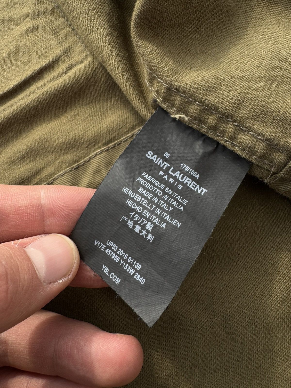 Hedi Slimane × Saint Laurent Paris × Yves Saint Laurent HEDI SLIMANE Saint Laurent sweet dreams SLP Military Jacket Size US L / EU 52-54 / 3 - 9 Thumbnail
