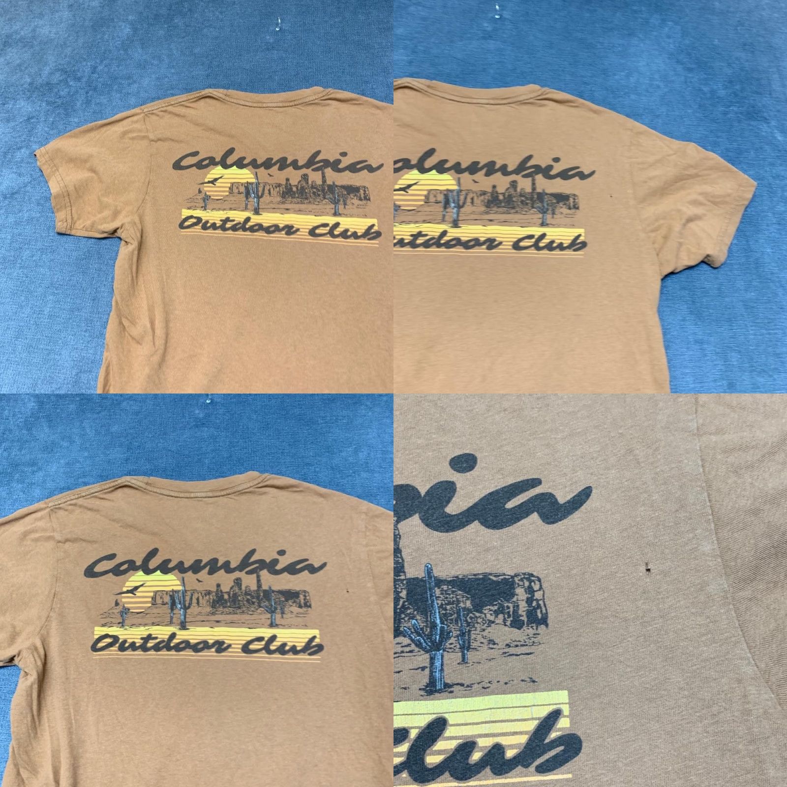 Logo 7 Columbia T-Shirt Mens Small Brown Cotton Graphic Print Logo Casual Outdoor Club Size US M / EU 48-50 / 2 - 9 Thumbnail