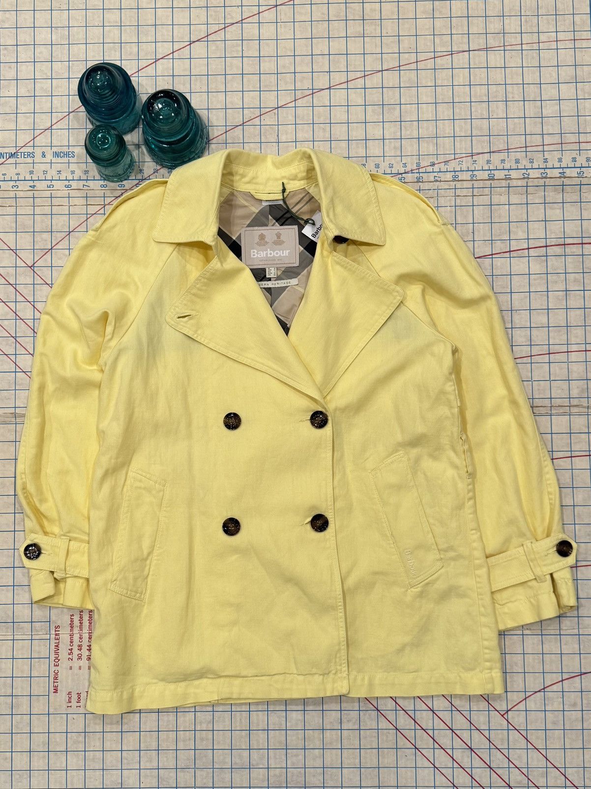 Barbour NWT Barbour Margaret Casual Lightweight Peacoat Yellow Size6 Size M / US 6-8 / IT 42-44 - 1 Thumbnail