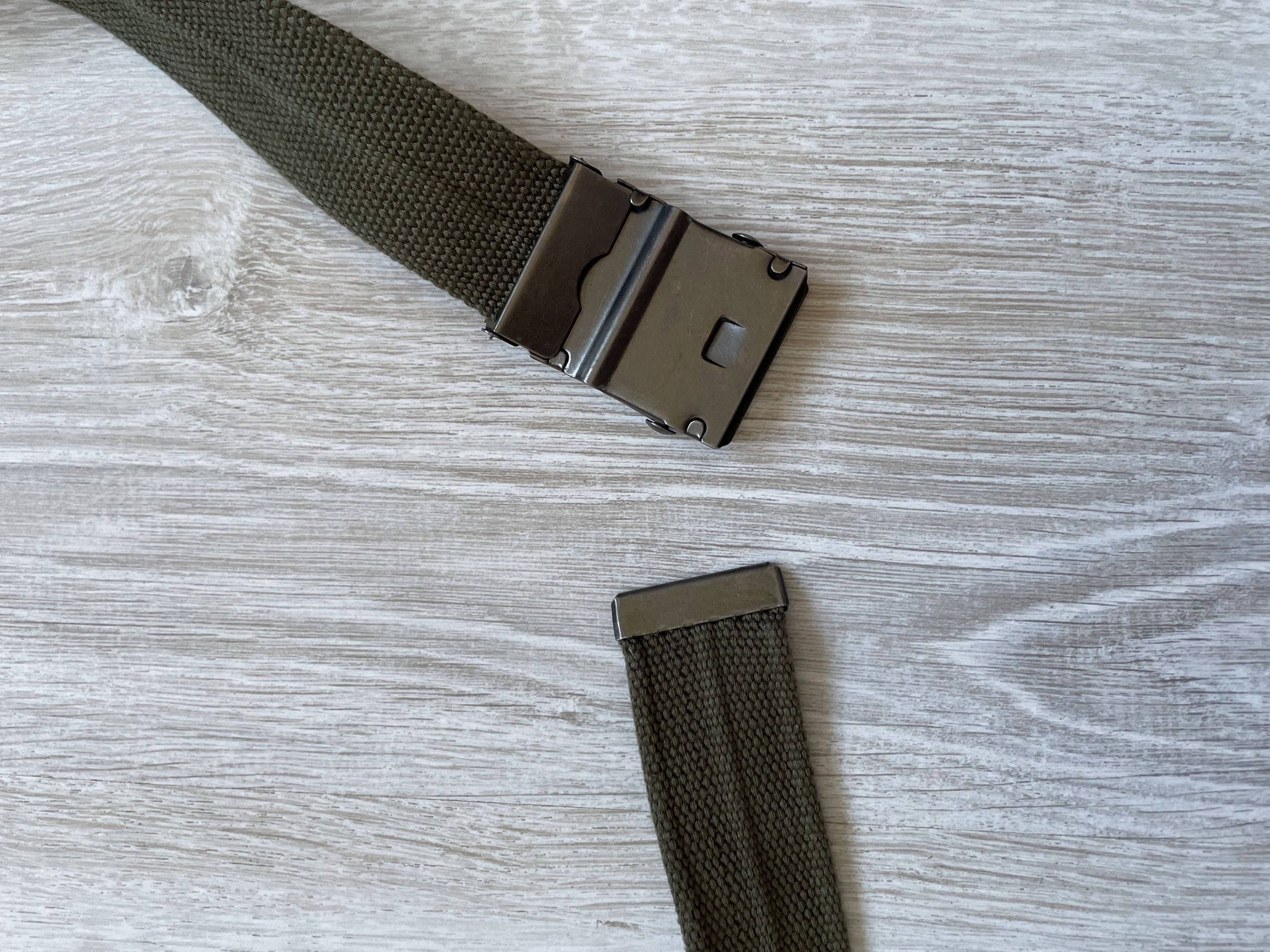 Vintage Vintage Y2K Khaki Cotton Belt Size ONE SIZE - 6 Thumbnail