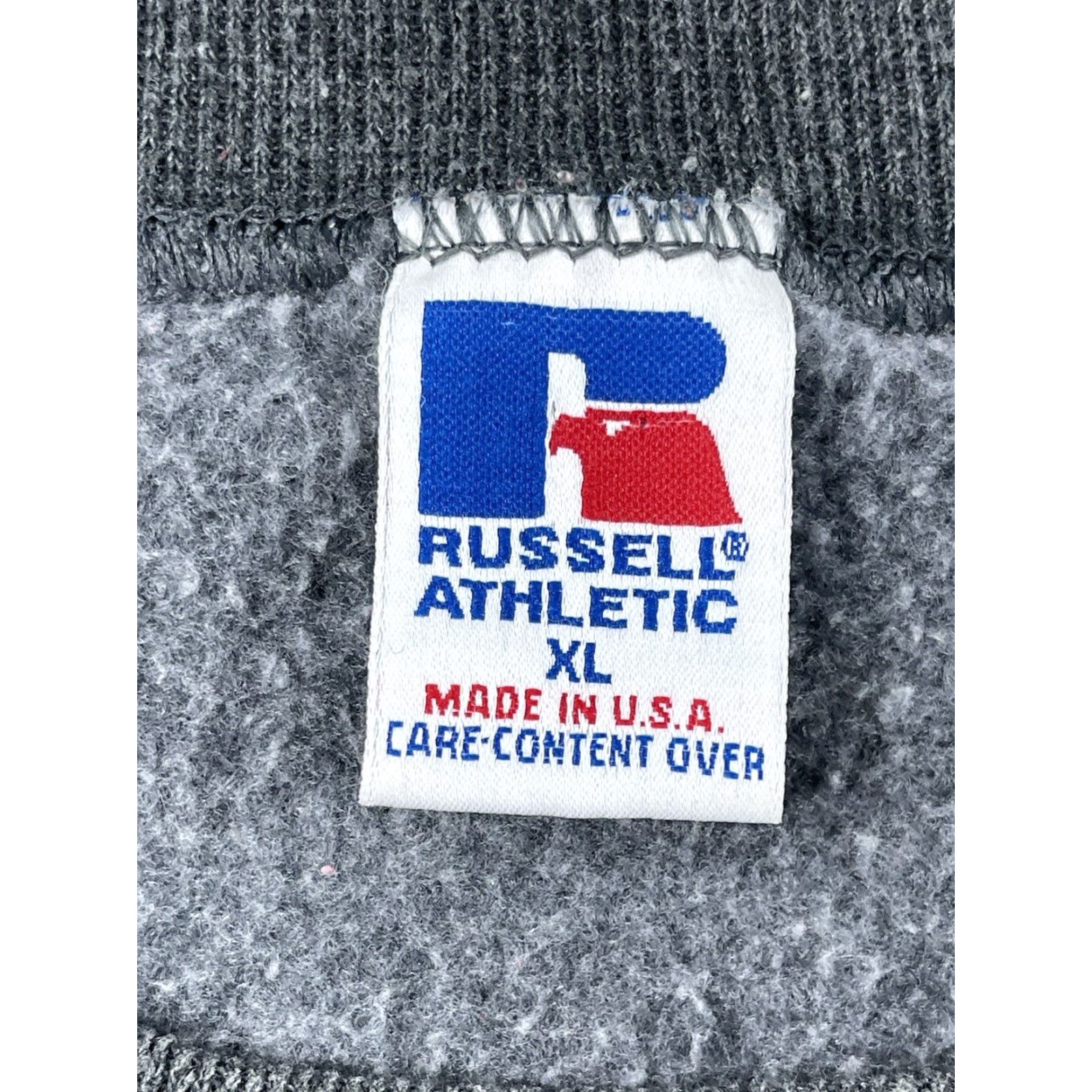 Russell Athletic VINTAGE Russell Athletic Sweatshirt XL Crewneck Mens USA Gray 90s Heavyweight Pullover Sports Crew Neck Shirt Size US XL / EU 56 / 4 - 2 Thumbnail