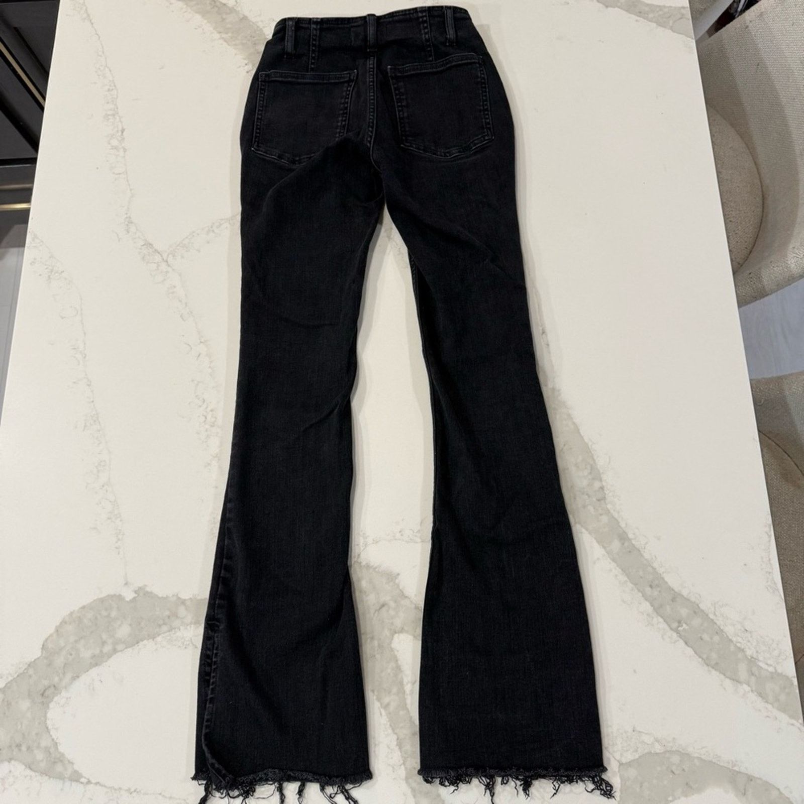 Free People Free People We The Free Slit Slim Flare Jeans Womens 26 Size 26" / US 2 / IT 38 - 10 Thumbnail