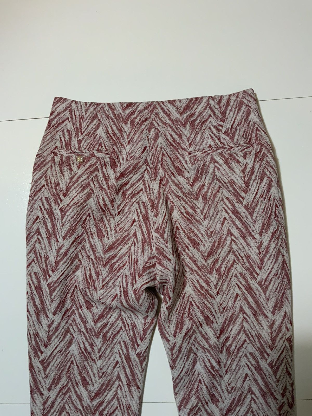 Vintage Vintage 60s 70s Textured Polyester AOP Flare Leisure Pants Size US 36 / EU 52 - 9 Thumbnail