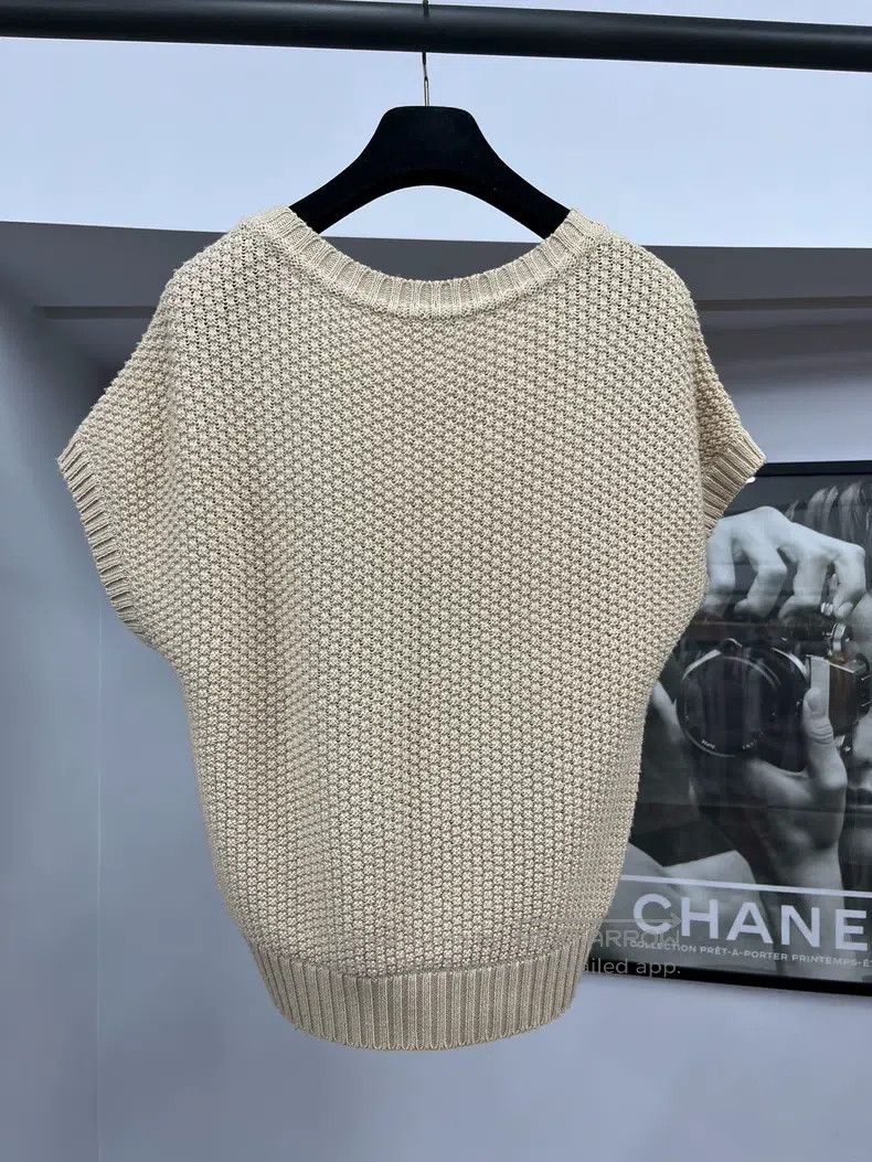 Chanel Chanel Woollen knitted short sleeves Size XS / US 0-2 / IT 36-38 - 3 Thumbnail